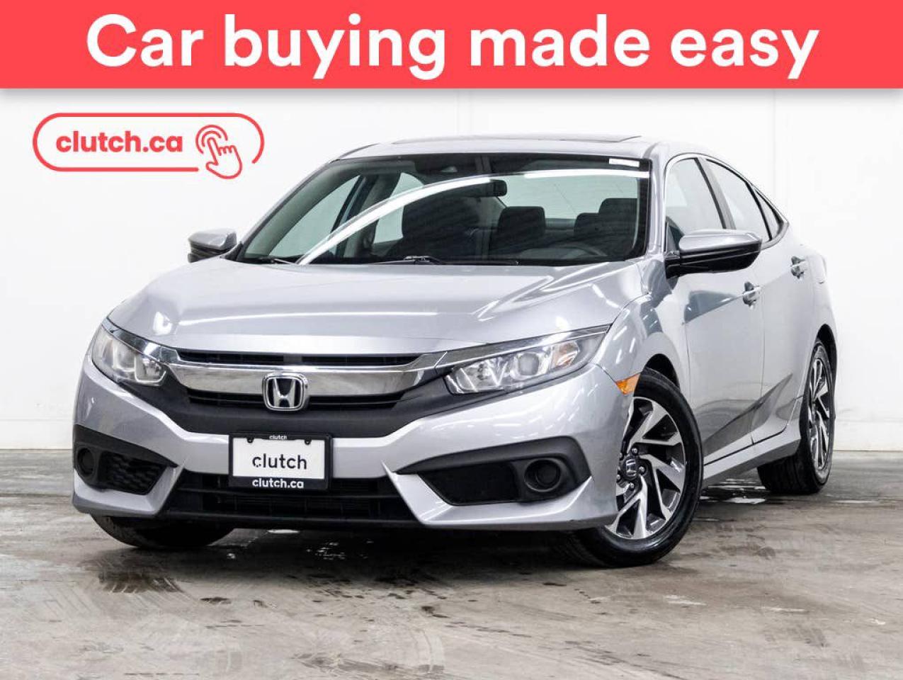 Used 2017 Honda Civic EX w/ Apple CarPlay & Android Auto, Rearview cam, Dual Zone A/C for sale in Toronto, ON