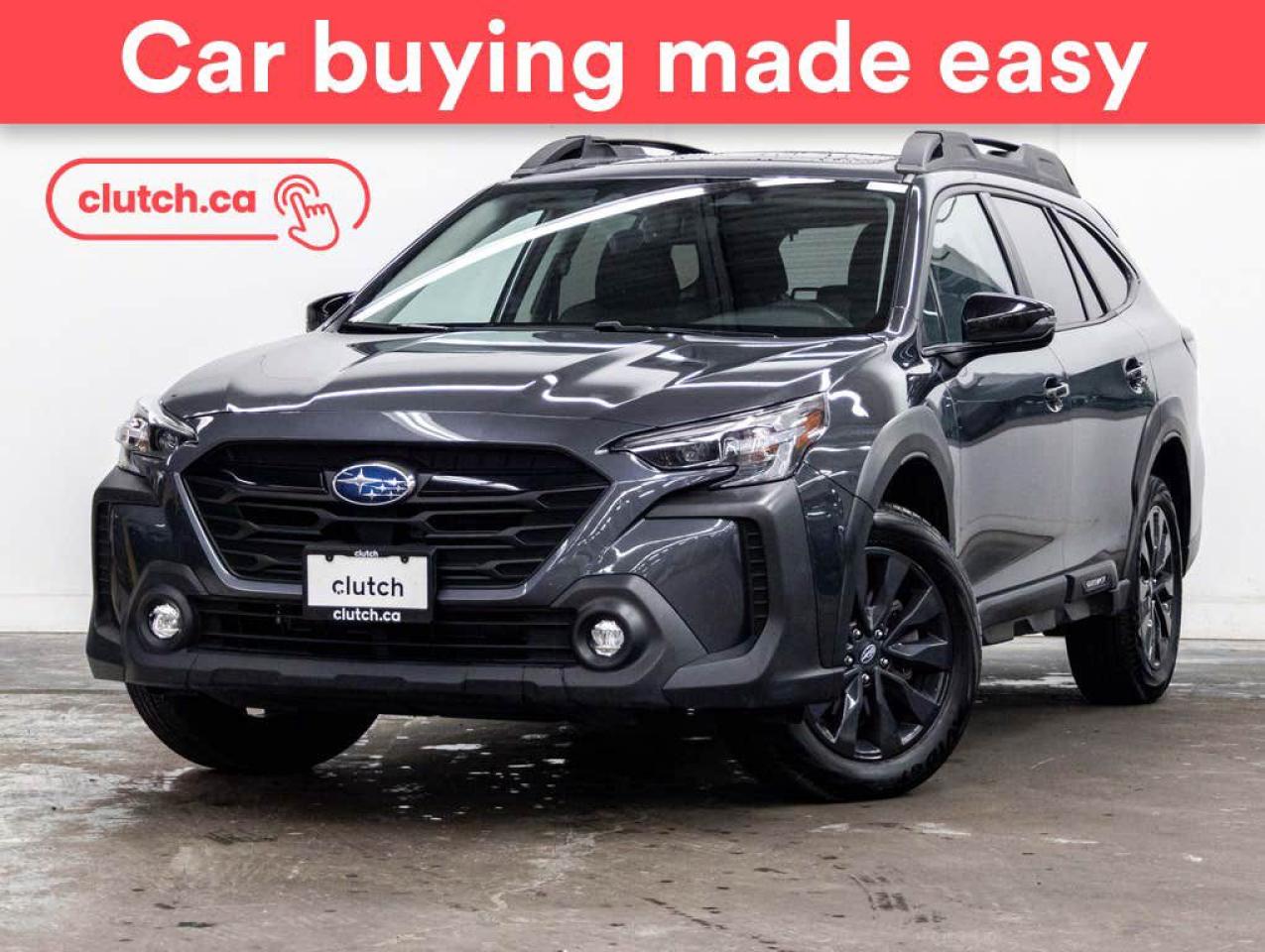 Used 2023 Subaru Outback Onyx AWD w/ Apple CarPlay & Android Auto, Power Moonroof, Wireless Charging for sale in Toronto, ON