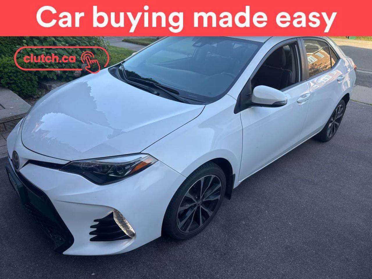 Used 2017 Toyota Corolla SE w/ Upgrade Pkg w/ Front Heated Seats, Rearview Cam, Climate Control for sale in Toronto, ON
