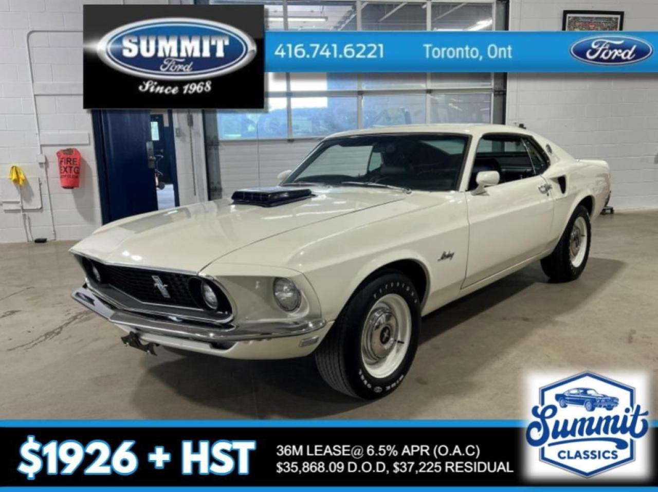 Used 1969 Ford Mustang SportsRoof | 427 Cubic Inch Side Oiler V8 | 4 Speed Manual for sale in Etobicoke, ON