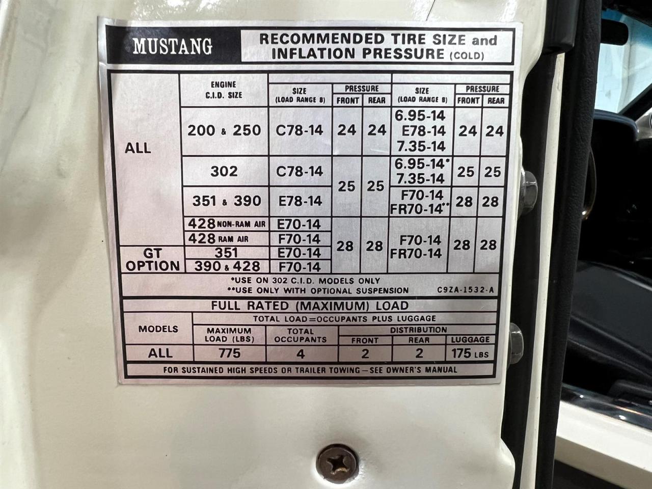 1969 Ford Mustang SportsRoof | 427 Cubic Inch Side Oiler V8 | 4 Speed Manual Photo