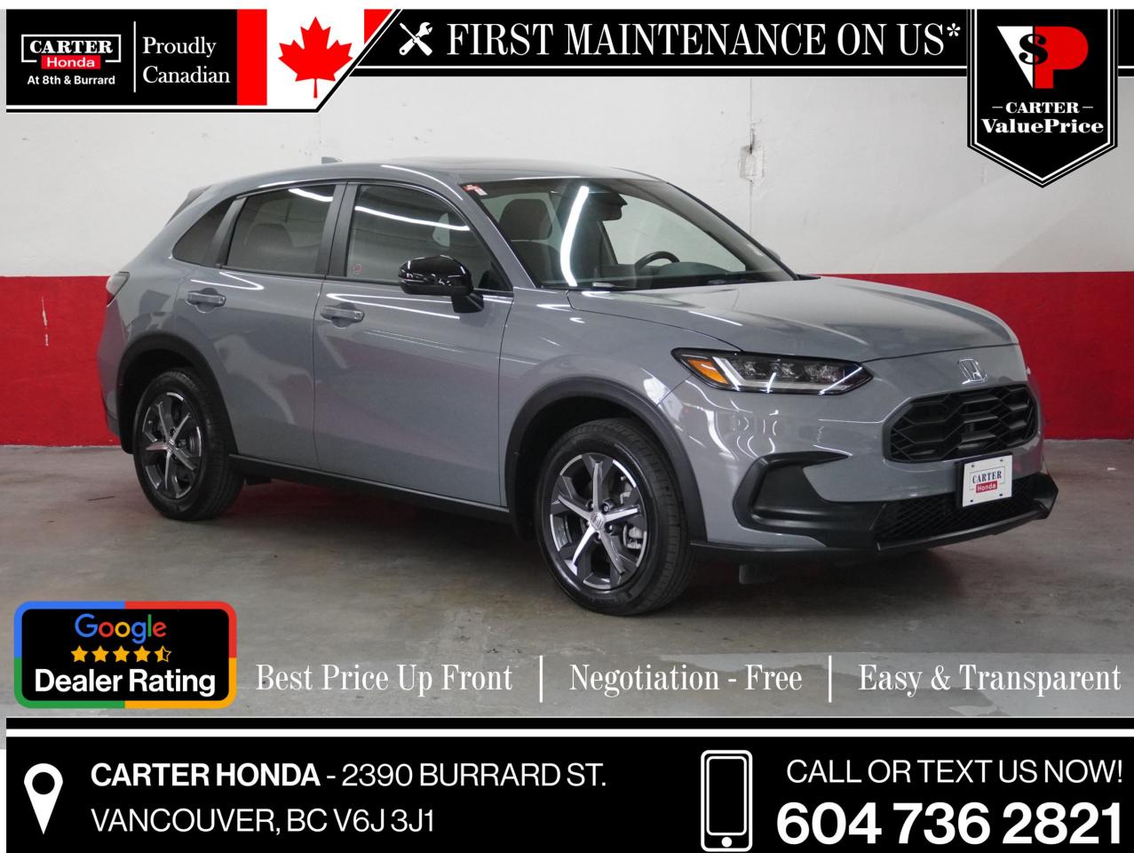 Used 2023 Honda HR-V SPORT AWD NO ACCIDENTS, SUNROOF, APPLE/ANDROID for sale in Vancouver, BC
