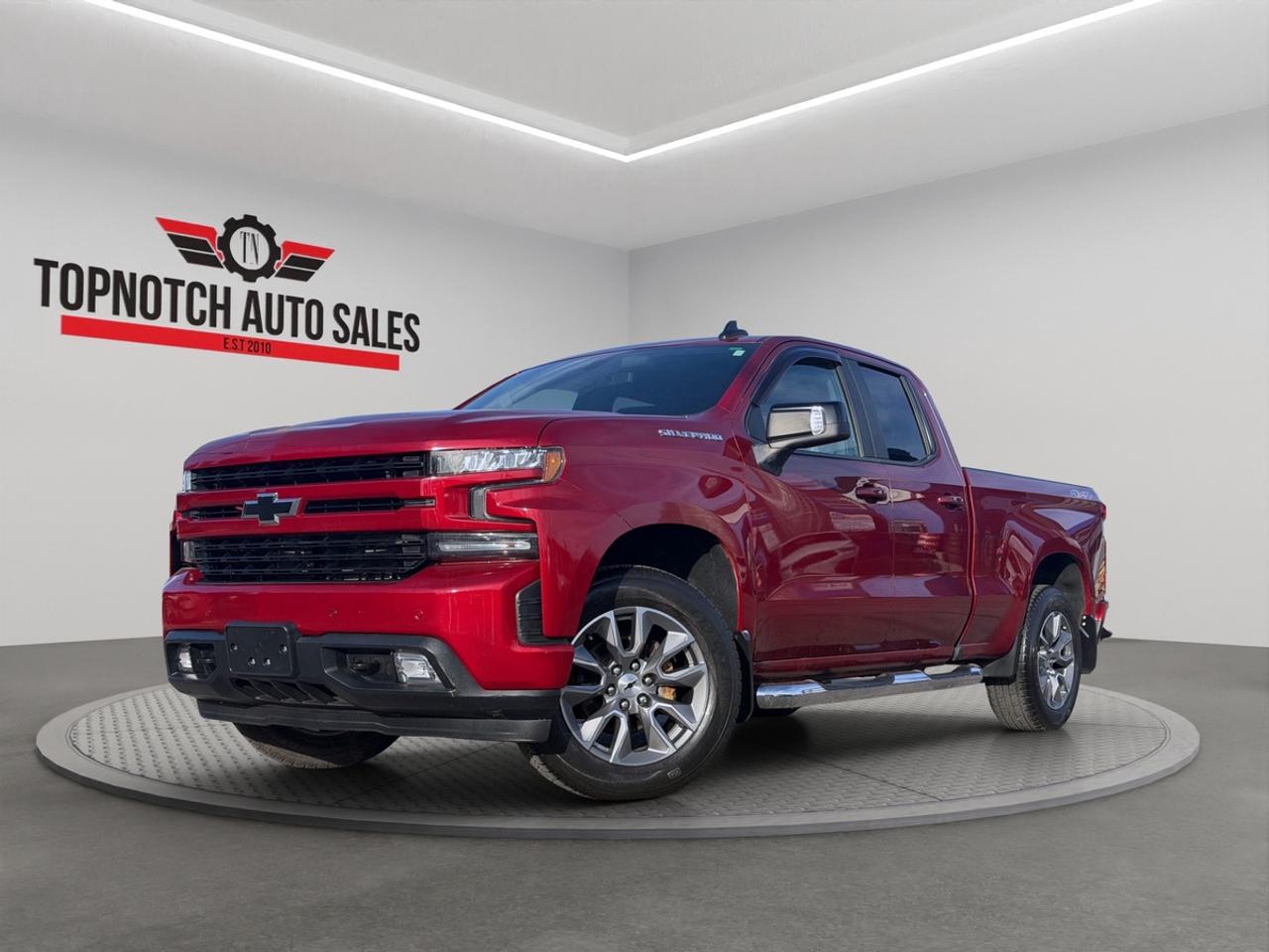 <h2><strong>2019 Chevrolet Silverado 1500<span id=jodit-selection_marker_1782316339325_5706317555172028 data-jodit-selection_marker=start style=line-height: 0; display: none;></span></strong></h2><p> <strong>Now Available at Topnotch Auto Sales Inc</strong></p><p>Take on any job with confidence in the <strong>2019 Chevrolet Silverado 1500</strong>a full-size pickup that combines rugged capability, advanced technology, and a comfortable, refined interior. Built for both work and everyday driving, the Silverado delivers dependable performance, strong towing power, and the durability you expect from a Chevrolet truck.</p><p><br></p><h2><strong>Performance & Capability</strong></h2><p>Engineered to perform in all conditions, the 2019 Silverado 1500 offers:</p><ul><li>Powerful engine with excellent towing and hauling capability</li><li>Smooth automatic transmission for responsive performance</li><li>Available 4x4 capability for enhanced traction and control</li><li>Impressive payload capacity for work or recreation</li><li>Stable, well-tuned suspension for a confident ride</li></ul><p>Whether on the job site or the highway, this truck is ready for the task.</p><p><br></p><h2><strong>Interior Comfort & Features</strong></h2><p>Step inside a spacious and functional cabin designed with driver comfort in mind:</p><ul><li>Comfortable seating for up to five or six passengers</li><li>Durable cloth or available leather seating surfaces</li><li>Power-adjustable drivers seat (on select trims)</li><li>Dual-zone climate control (on select trims)</li><li>Large center console and multiple storage compartments</li><li>Power windows, locks, and mirrors</li></ul><p>Built to keep you comfortable through long workdays or road trips.</p><p><br></p><h2><strong>Technology & Connectivity</strong></h2><p>Stay connected and in control with modern tech features:</p><ul><li>Touchscreen infotainment system</li><li>Apple CarPlay® and Android Auto compatibility</li><li>Bluetooth hands-free calling and audio streaming</li><li>USB ports for charging and connectivity</li><li>Steering wheel-mounted controls</li><li>Available premium sound system</li></ul><p>Everything you need for convenience and entertainment is right at your fingertips.</p><p><br></p><h2><strong>Safety & Peace of Mind</strong></h2><p>Drive with confidence thanks to essential safety features:</p><ul><li>Rearview camera for easier parking and reversing</li><li>Electronic stability control and traction control</li><li>Anti-lock braking system (ABS)</li><li>Advanced airbag system</li><li>Trailer sway control for safer towing</li><li>Available driver-assist features</li></ul><p>Designed to keep you and your passengers protected on every journey.</p><p><br></p><h2><strong>Vehicle Condition</strong></h2><p>This <strong>2019 Chevrolet Silverado 1500</strong> is in excellent condition, clean inside and out. Fully inspected and well maintained, its ready for work or everyday driving.</p><p><br></p><h2><strong>Why Choose Topnotch Auto Sales?</strong></h2><p>At Topnotch Auto Sales Inc, we are committed to providing quality vehicles and exceptional customer service. Our team ensures a smooth, transparent, and stress-free buying experience.</p><p><br></p><h2><strong>Flexible Financing Solutions</strong></h2><p>We offer financing options for all credit types:</p><ul><li>Bad credit / No credit / New credit</li><li>Same-day approvals available</li><li>Low down payment options</li></ul><p>Were here to help you get approved quickly and easily.</p><p><br></p><h2><strong>Certification Option</strong></h2><p>This vehicle can be certified for <strong>$799</strong>, ensuring it meets Ontario safety standards for added peace of mind.</p><p><br></p><h2><strong>OMVIC Compliance</strong></h2><p>Uncertified vehicles are sold asis and must be certified to meet Ontario road safety requirements. Were happy to assist you through the certification process.</p><p><br></p><p>With over 14 years of experience, Topnotch Auto Sales Inc is your trusted destination for reliable pre-owned vehicles.</p><p><br></p><p> <strong>Visit Us At:</strong></p><p> 5455 Steeles Ave W, North York, ON M9L 1S7</p><p> <strong>Call or Text:</strong></p><p> 416-879-7113</p>