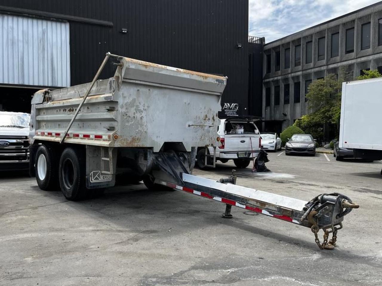 Used 2013 K-Line 16 Foot Steel Tandem Pony 17 Ton Dump Trailer with Air Weigh  for sale in Burnaby, BC