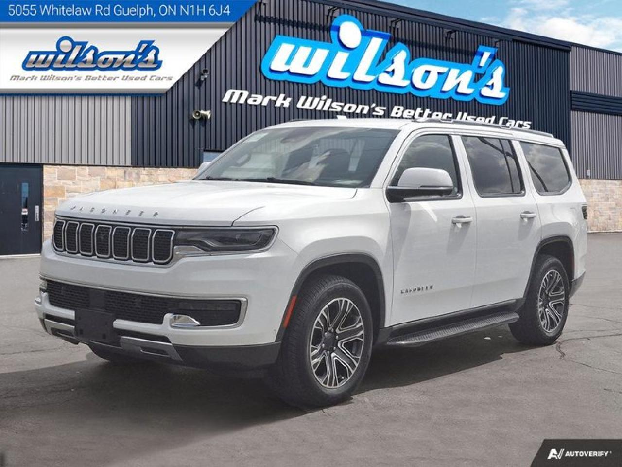 Used 2022 Jeep Wagoneer Series III 4X4 | Hemi | 360 Camera | 2nd Row Bucket Seats | Passenger Touchscreen | HUD | and More ! for sale in Guelph, ON