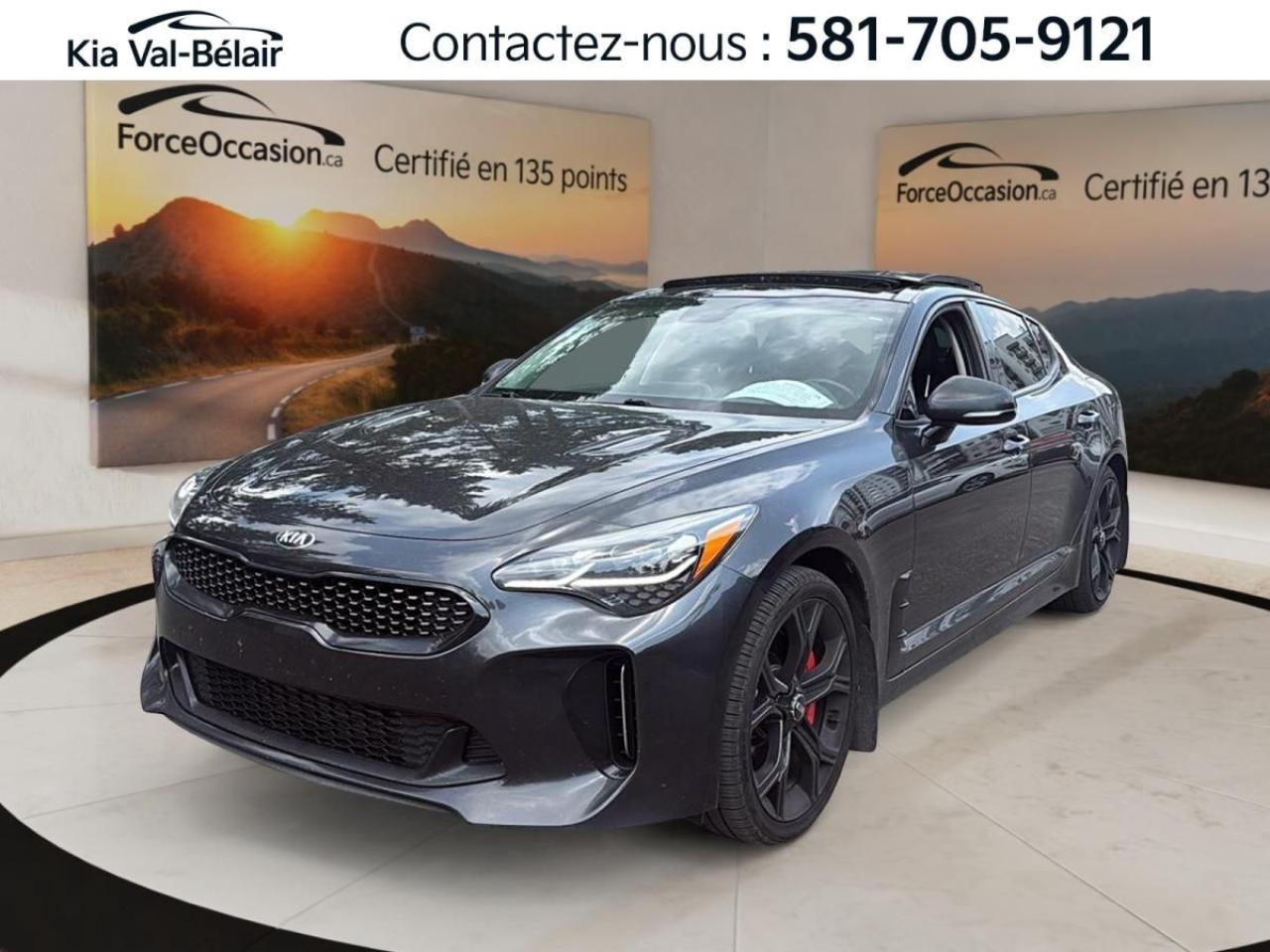 Used 2019 Kia Stinger GT *AWD *V6 *TWIN-TURBO *365HP *TOIT *CUIR *CAMERA for sale in Québec, QC