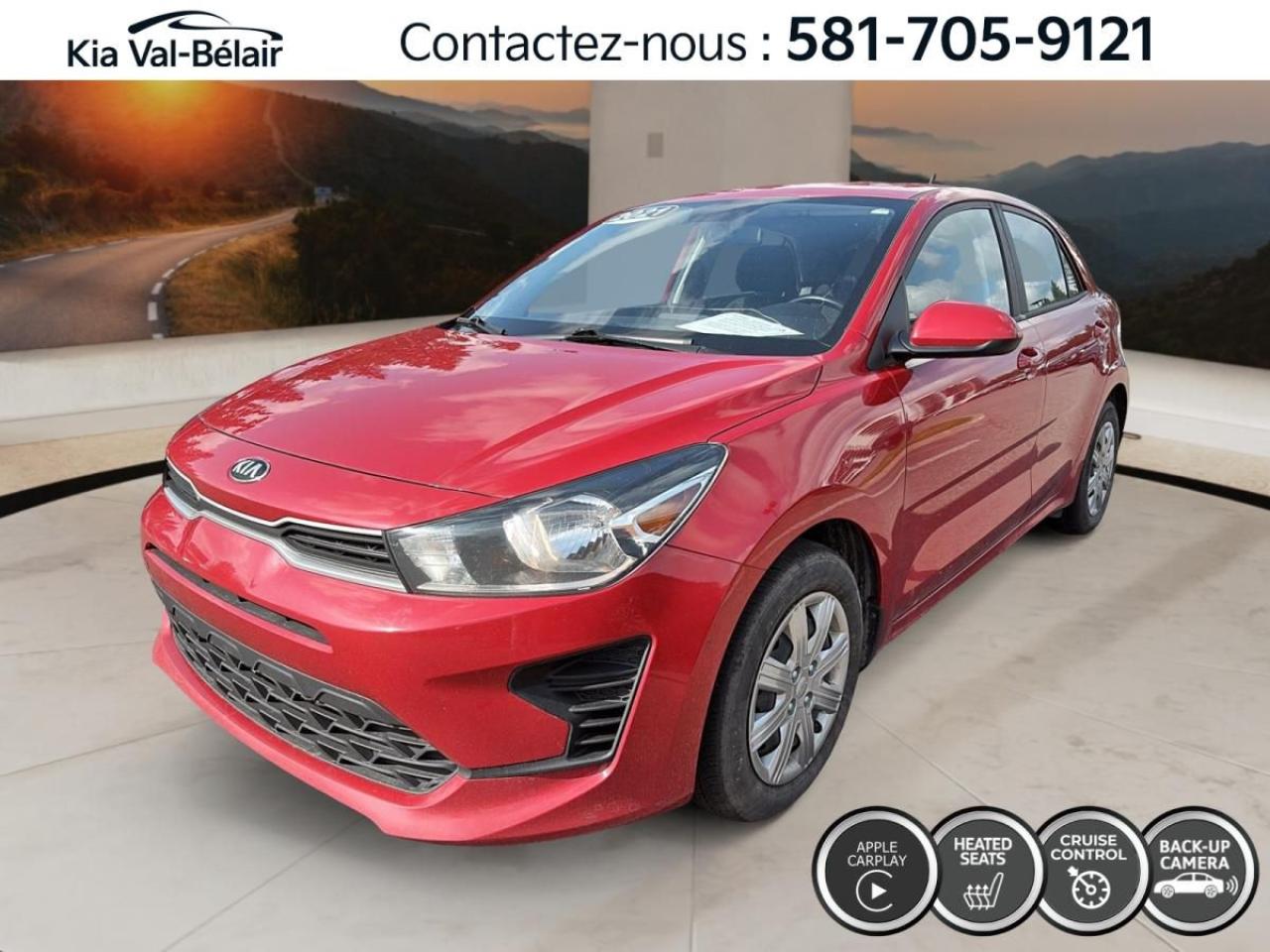 Used 2021 Kia Rio5 LX+ *CAMERA *CARPLAY *CRUISE * SIÈGES CHAUFF *A/C for sale in Québec, QC