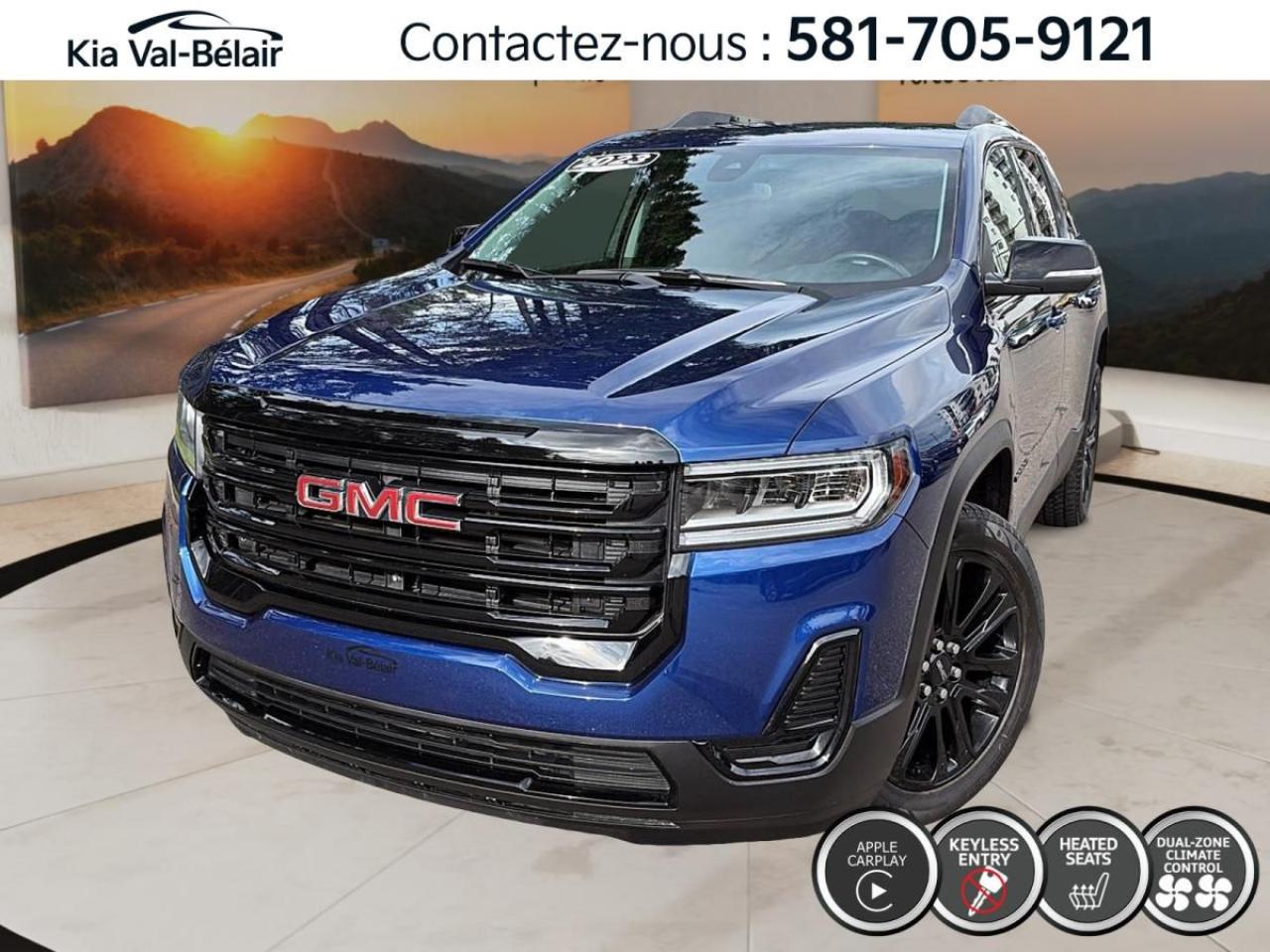 Used 2023 GMC Acadia SLE * AWD * V6 * 310HP * BI-ZONE * CUIR * CARPLAY for sale in Québec, QC