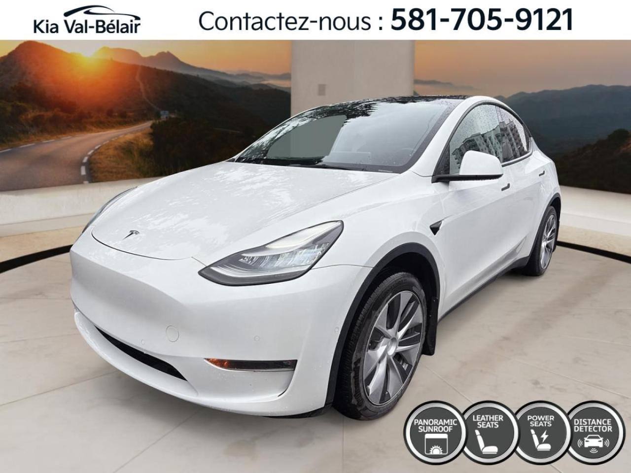 Used 2021 Tesla Model Y STANDARD RANGE *271HP *CUIR *TOIT *CAMERA *BI-ZONE for sale in Québec, QC