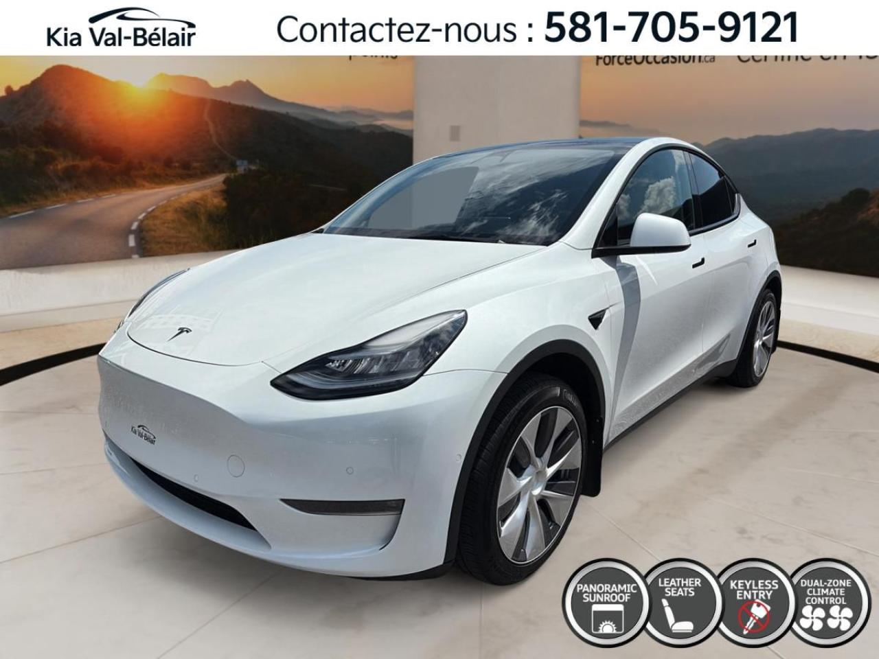 Used 2021 Tesla Model Y STANDARD RANGE *271HP *CUIR *TOIT *CAMERA *BI-ZONE for sale in Québec, QC