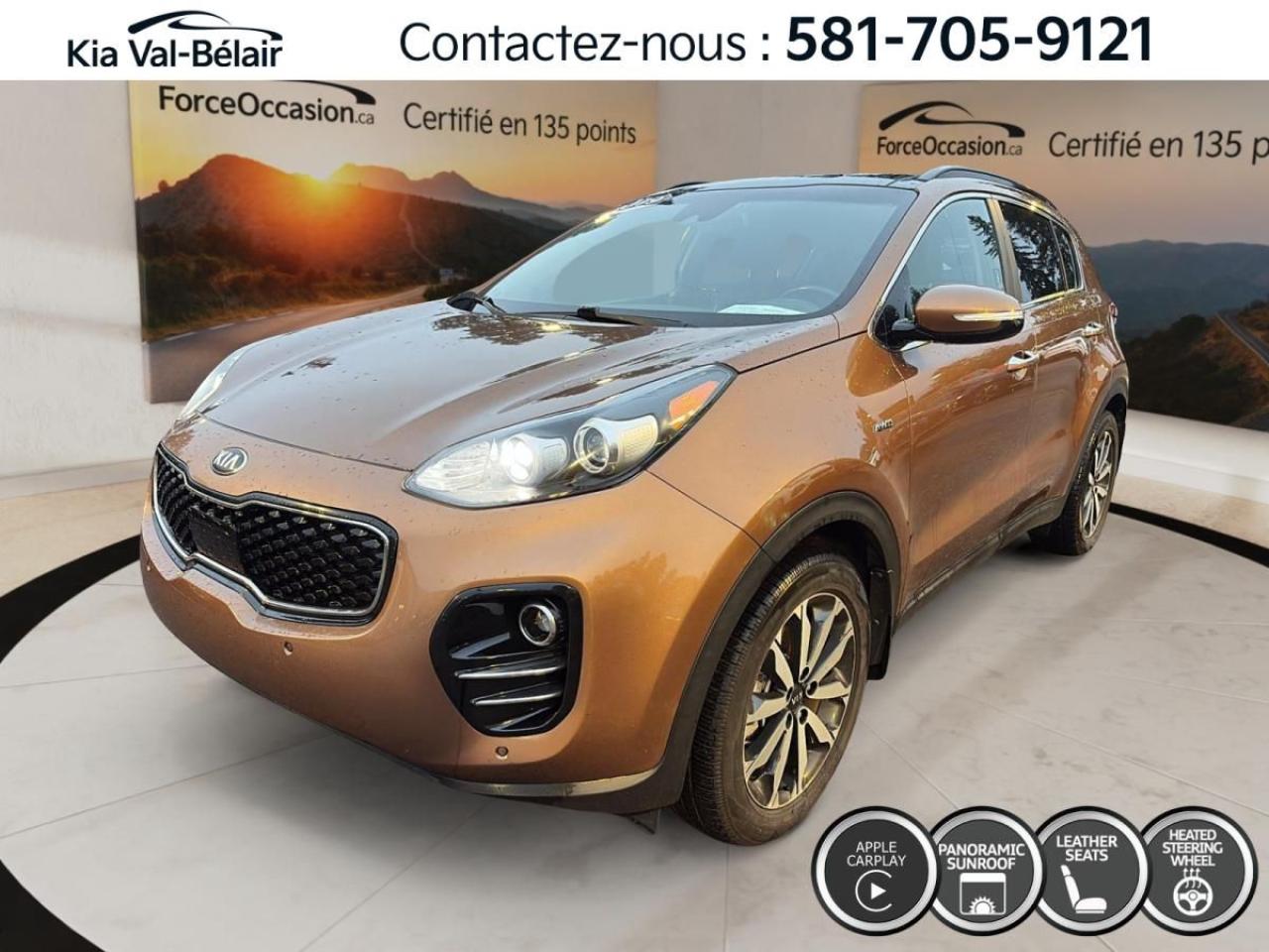 Used 2019 Kia Sportage EX * AWD * TOIT * CUIR * CAMERA * CRUISE * BI-ZONE for sale in Québec, QC
