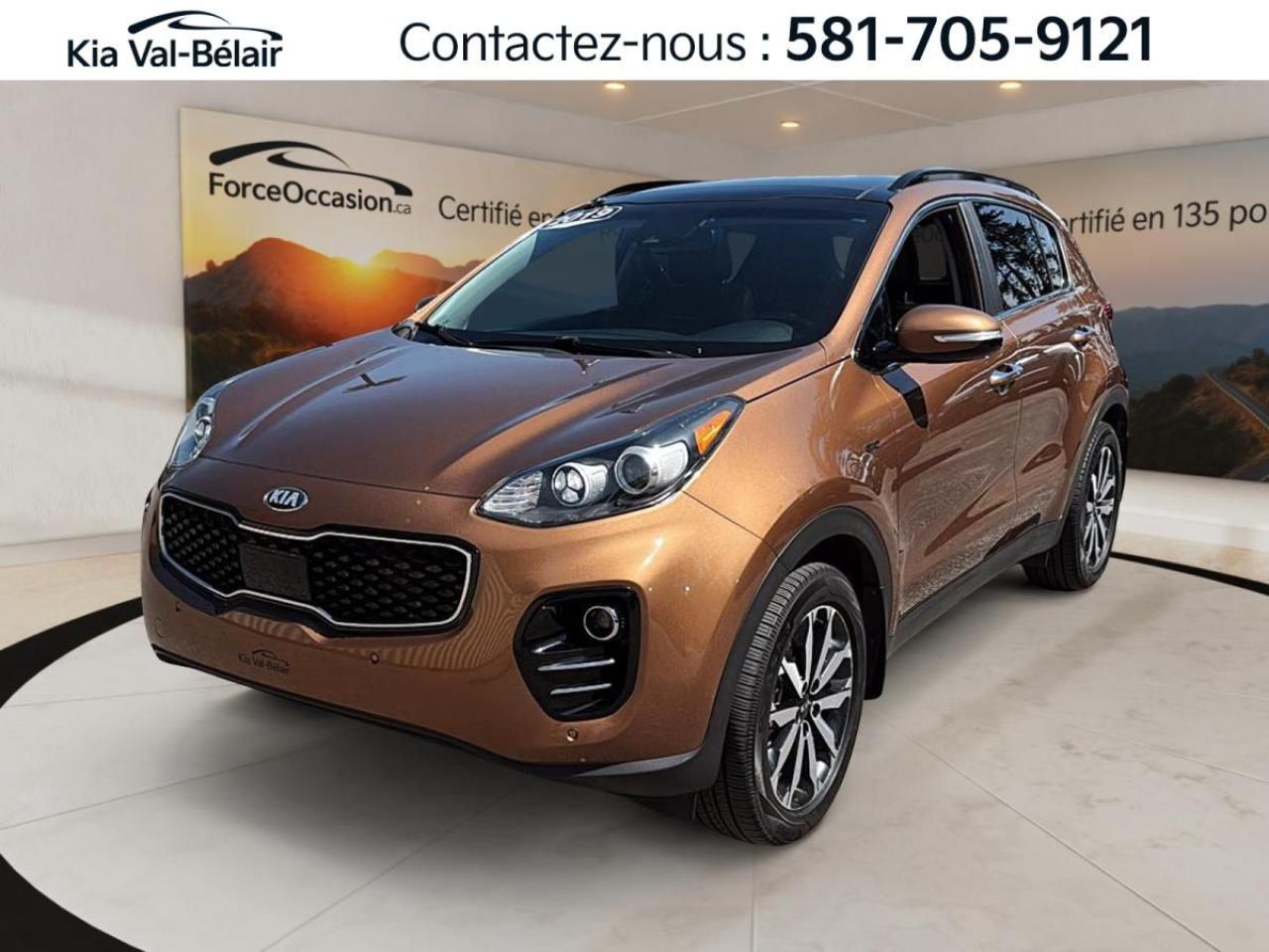 Used 2019 Kia Sportage EX * AWD * TOIT * CUIR * CAMERA * CRUISE * BI-ZONE for sale in Québec, QC