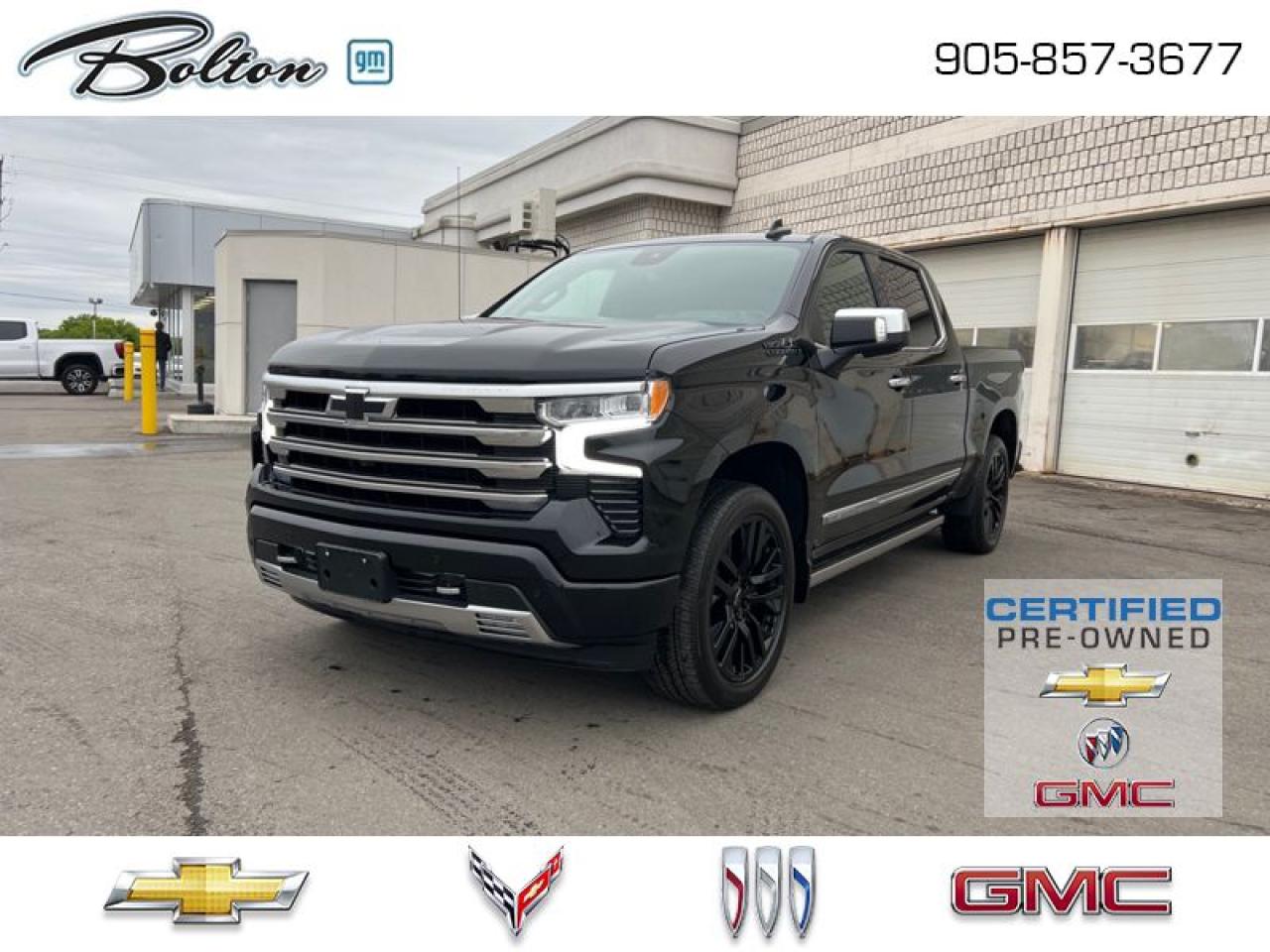 Used 2023 Chevrolet Silverado 1500 High Country CERTIFIED PRE OWNED - FINANCE @ 4.99% for sale in Bolton, ON