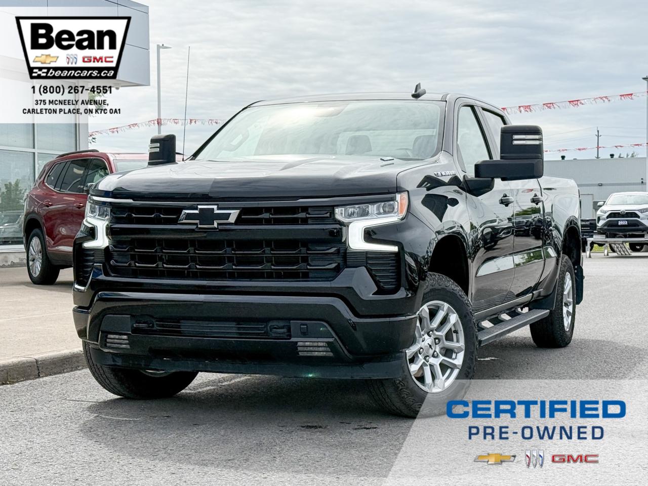 Used 2023 Chevrolet Silverado 1500 3.0L DURAMAX DIESEL RST CREW CAB LONG BOX, TRAILERING MIRRORS, TRAILERING PACKAGE, SAFETY PACKAGE, BLACK SIDE STEPS, HEATED FRONT BUCKET SEATS, HEATED STEERING WHEEL, 18