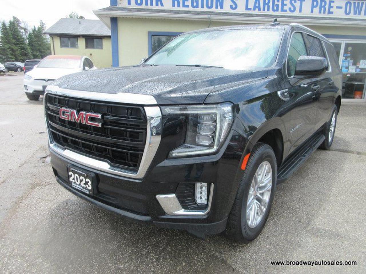 2023 GMC Yukon XL GREAT KM'S SLE-VERSION 8 PASSENGER 5.3L - V8.. 4X4.. BENCH & 3RD ROW.. LEATHER.. BACK-UP CAMERA.. BLUETOOTH SYSTEM.. TOUCH SCREEN DISPLAY..