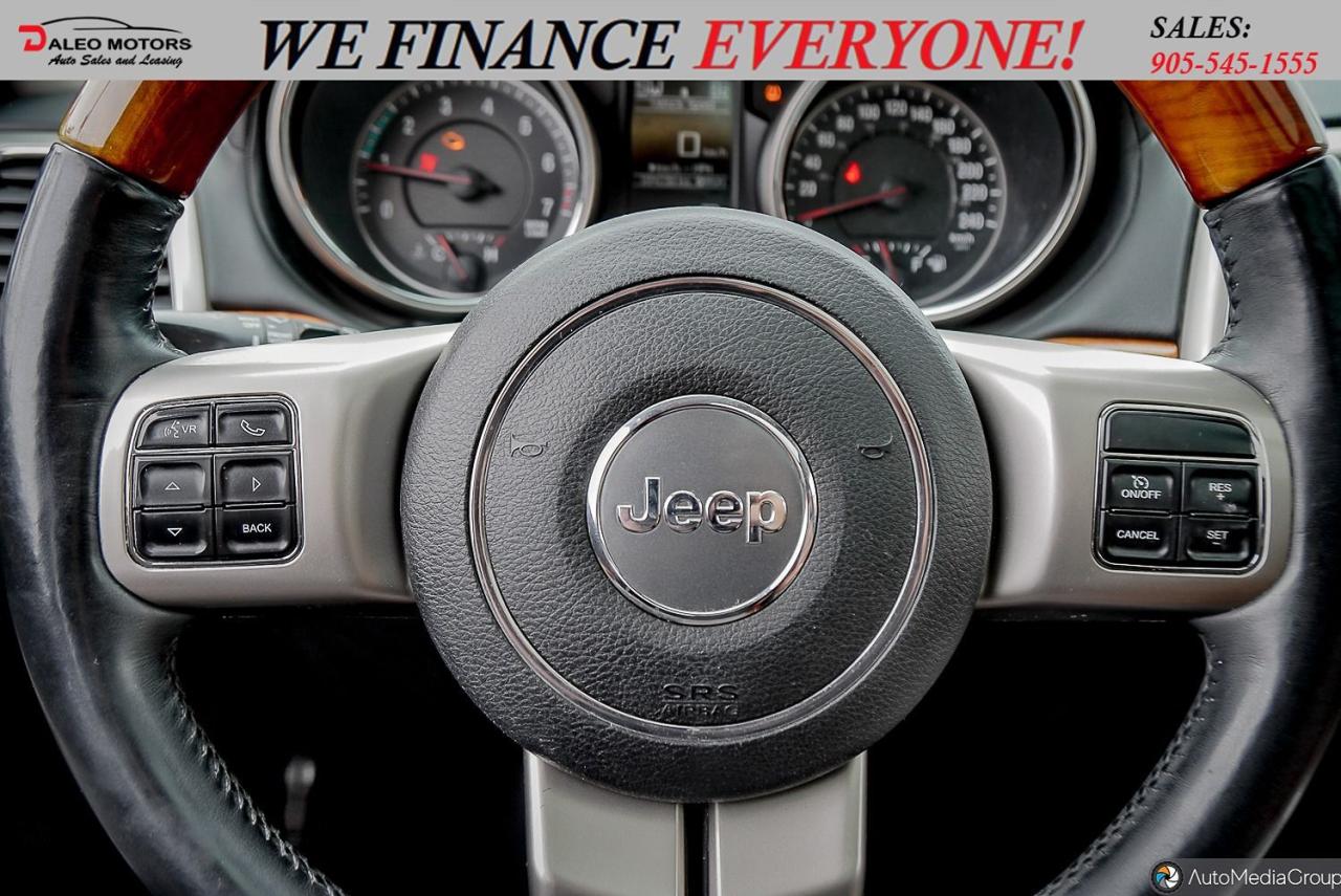2012 Jeep Grand Cherokee Overland / SUNROOF / LTHR / WOODTRIM / B.CAM / 4X4