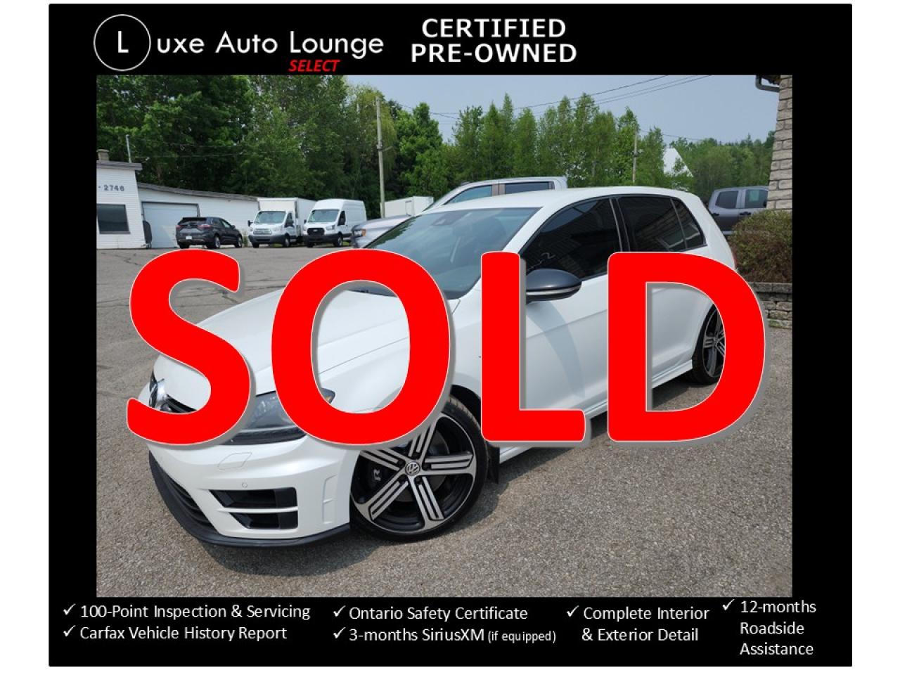 2016 Volkswagen Golf R GOLF R, 6SPD!, NAV, LEATHER, HEATED SEATS, ALLOYS!