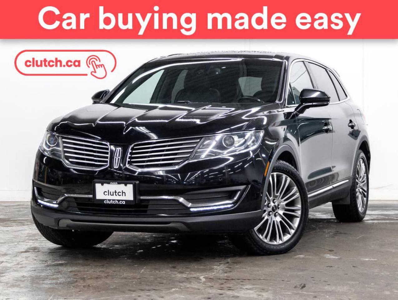 Used 2018 Lincoln MKX Reserve AWD w/Apple CarPlay, Heated Front Seats, Backup Cam for sale in Toronto, ON