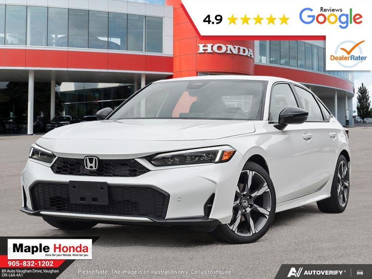New 2026 Honda Civic Sedan CIVIC 4D SPT TOUR HY for sale in Vaughan, ON