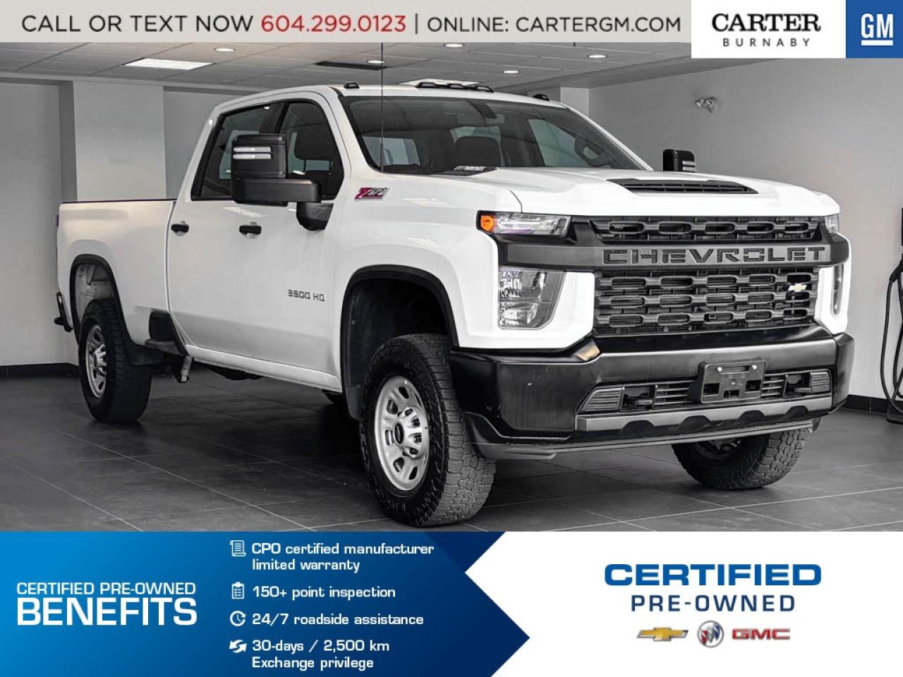 Used 2021 Chevrolet Silverado 3500HD 4WD | 6.6L V8 engine/SINGLE REAR WHEELS for sale in Burnaby, BC