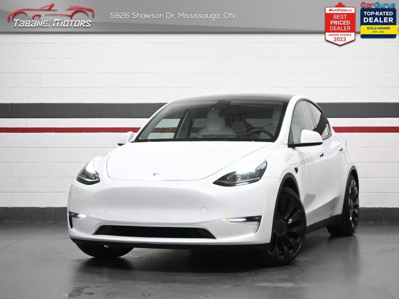 Used 2022 Tesla Model Y Performance  No Accident White Leather Dual Motor Autopilot Navigation Glass Roof for sale in Mississauga, ON