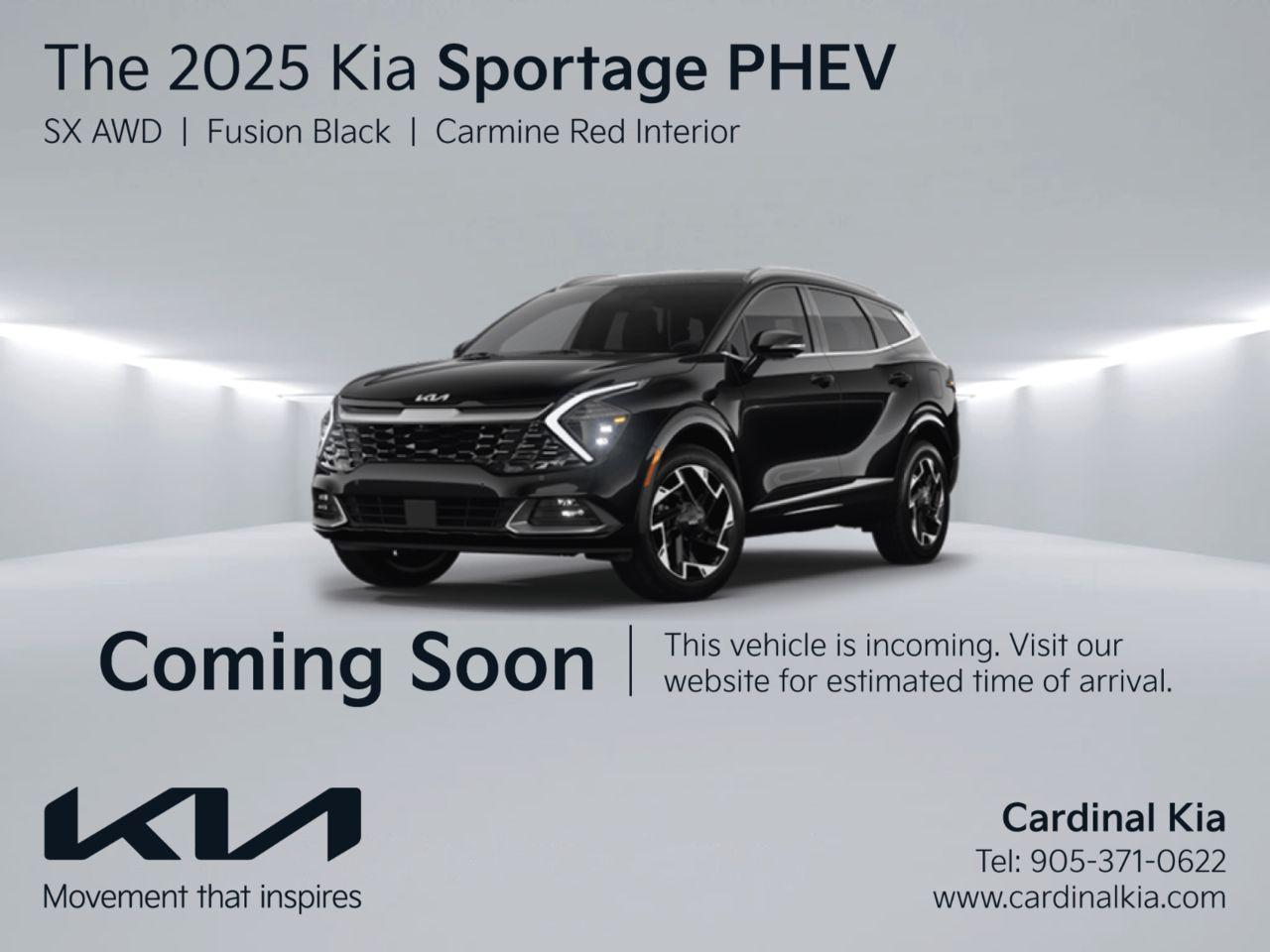 New 2025 Kia Sportage PHEV SX - Red Interior for sale in Niagara Falls, ON