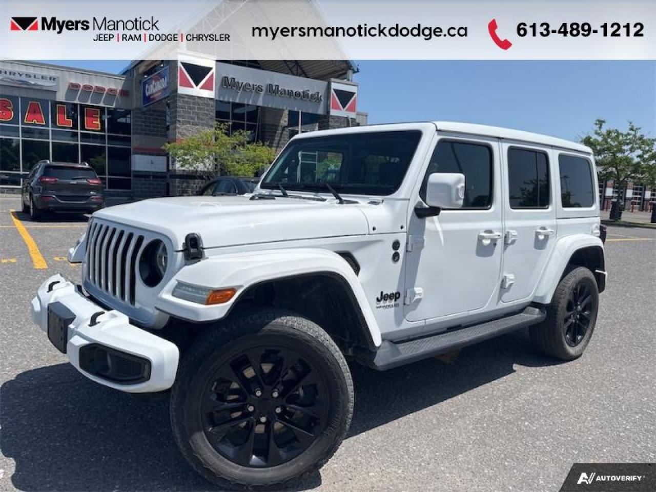 Used 2022 Jeep Wrangler Unlimited High Altitude  - Leather Seats for sale in Ottawa, ON