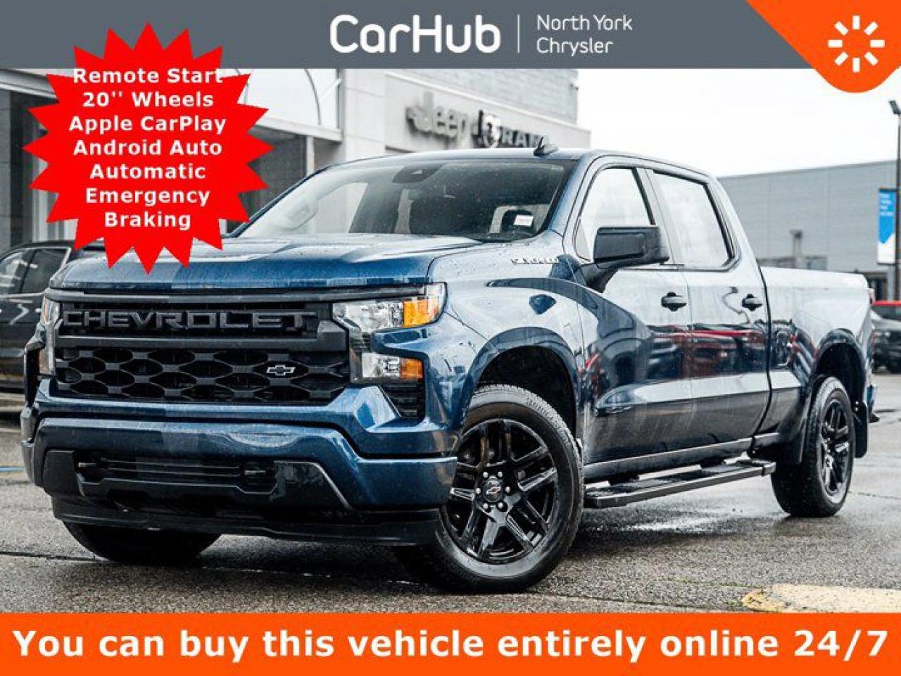 Used 2023 Chevrolet Silverado 1500 Custom 147'' Remote Start 20'' Wheels Auto Emergency Braking for sale in Thornhill, ON