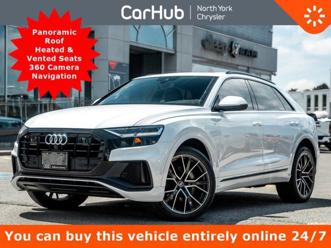 Used 2021 Audi Q8 Progressiv Panoroof Heated Vented Seats 360 Cam Navi Heated Wheel for sale in Thornhill, ON