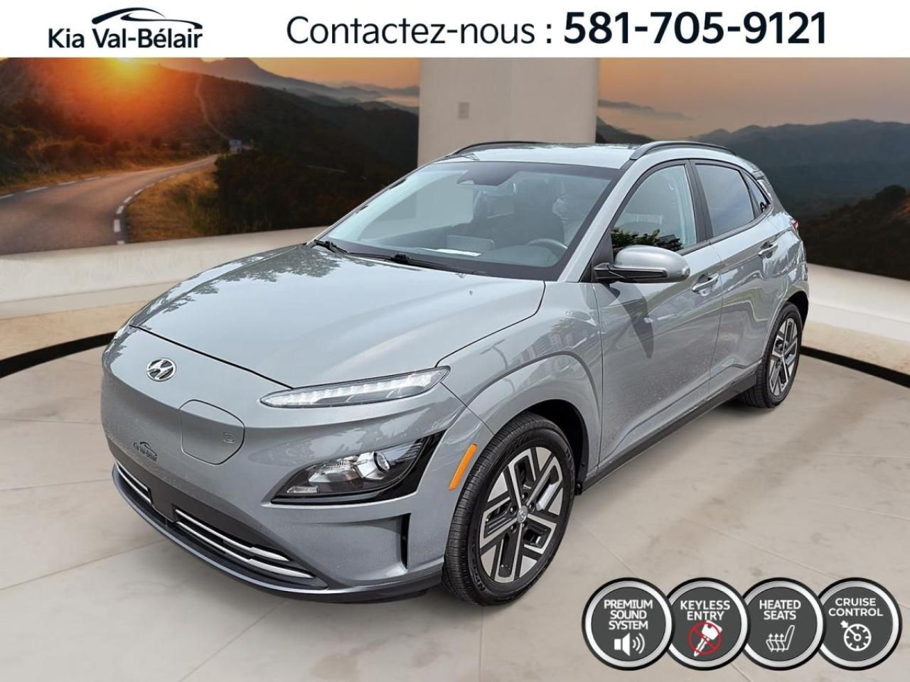 Used 2022 Hyundai KONA Electric PREFERRED * EV * CAMERA * CARPLAY * BI-ZONE * GPS for sale in Québec, QC