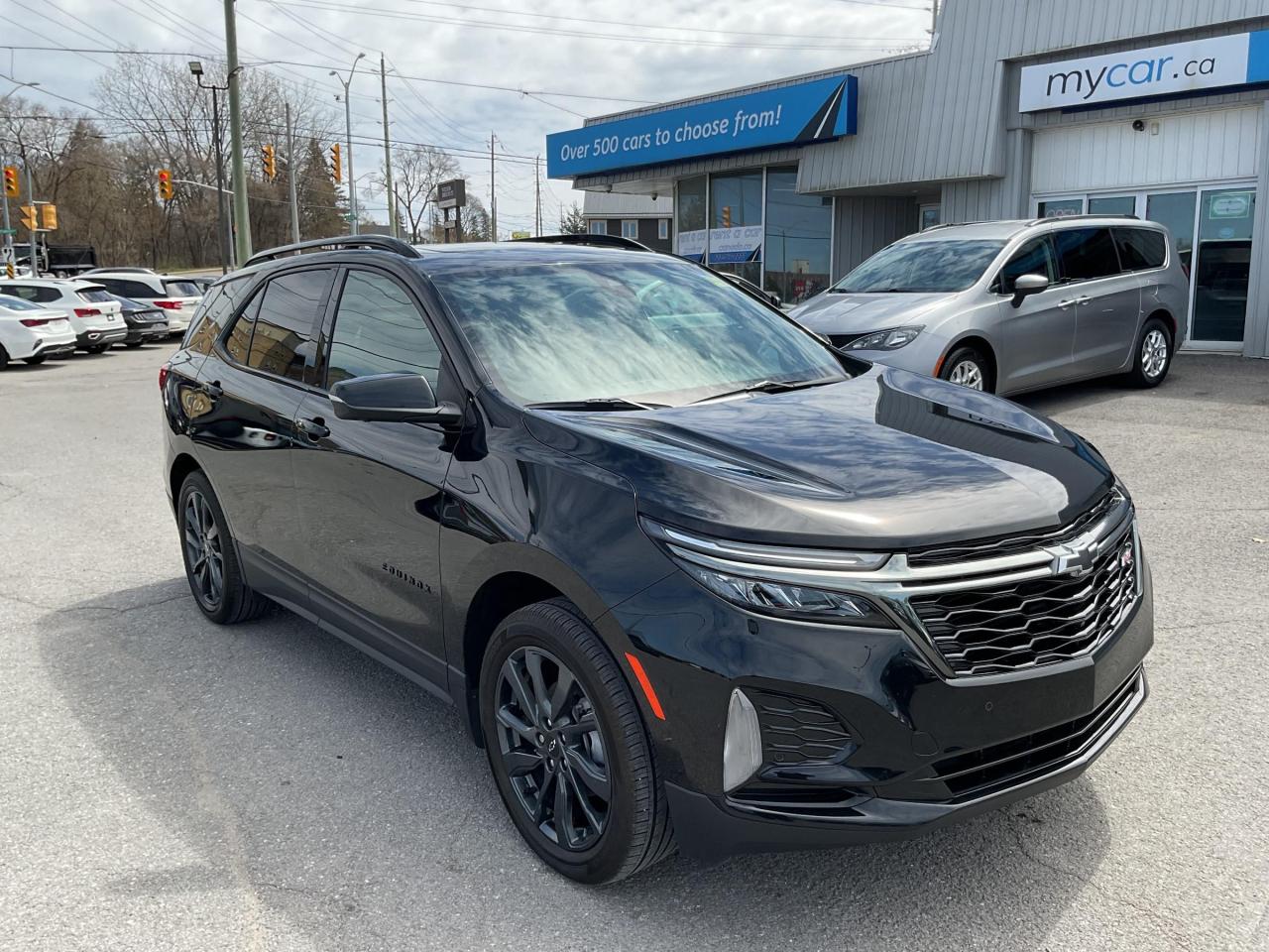 Used 2023 Chevrolet Equinox RS LOW MILEAGE!!!!!!  SUNROOF. HEATED SEATS. LEATHER. BACKUP CAM. BLUETOOTH. A/C. CRUISE. PWR GROUP. PE for sale in North Bay, ON