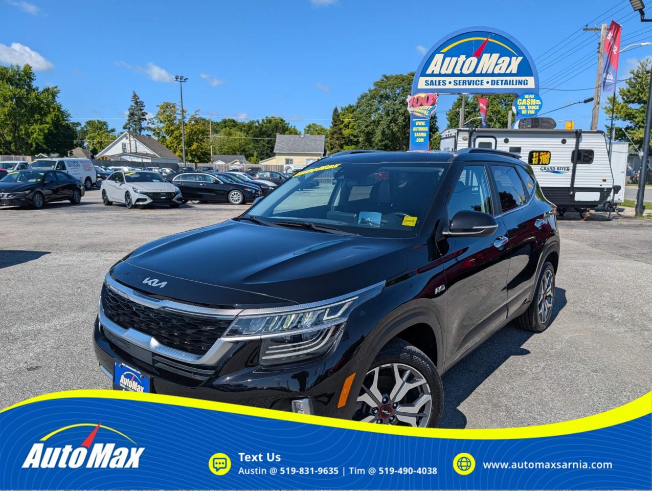 Used 2022 Kia Seltos SX Turbo w/Black Interior for sale in Sarnia, ON