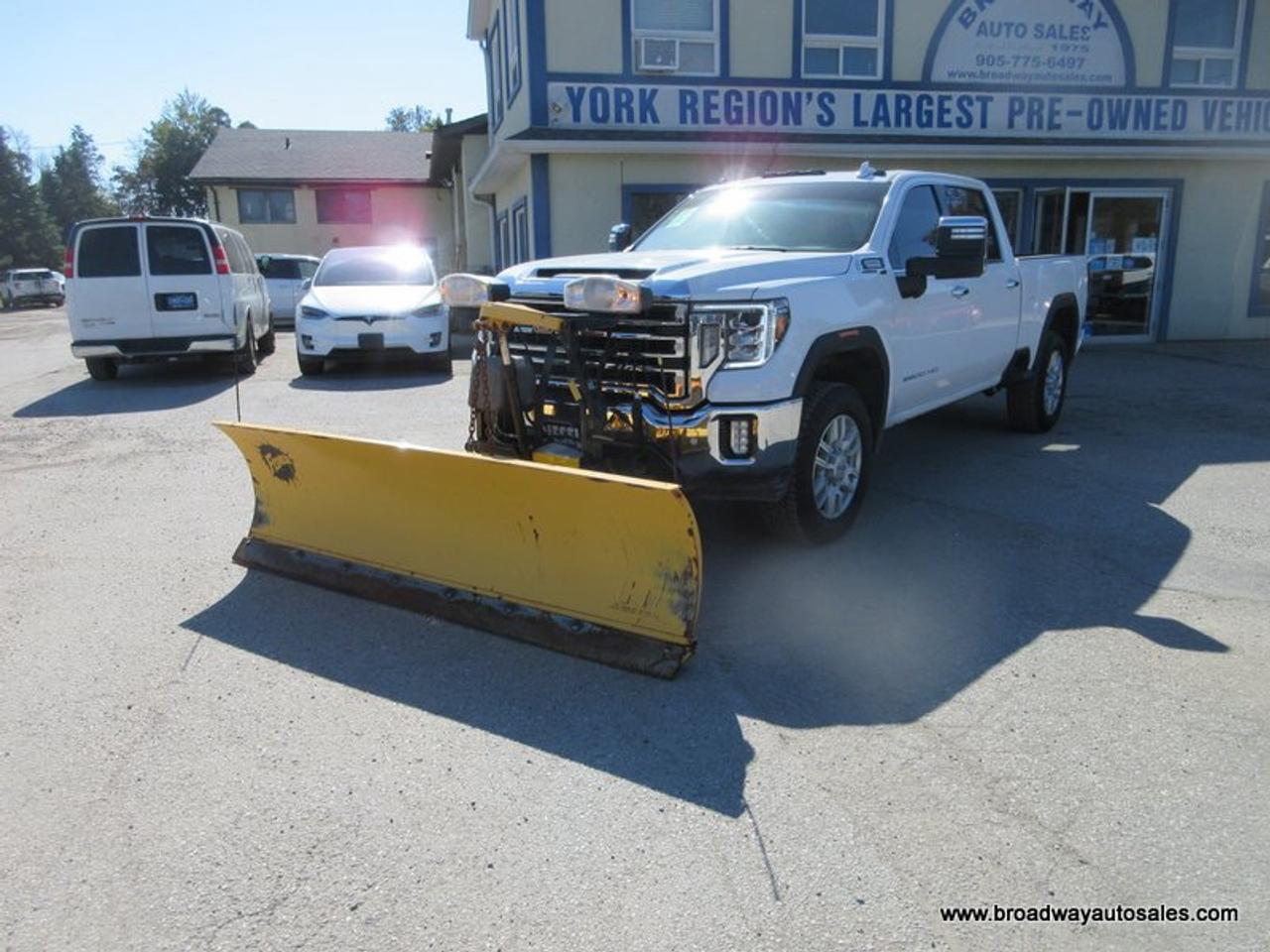 2023 GMC Sierra 2500 3/4 TON SLT-EDITION 5 PASSENGER 6.6L - DURAMAX.. 4X4.. CREW-CAB.. 6.6-BOX.. FISHER-STRAIGHT-PLOW.. LEATHER.. HEATED SEATS & WHEEL.. POWER MIRRORS.. Photo