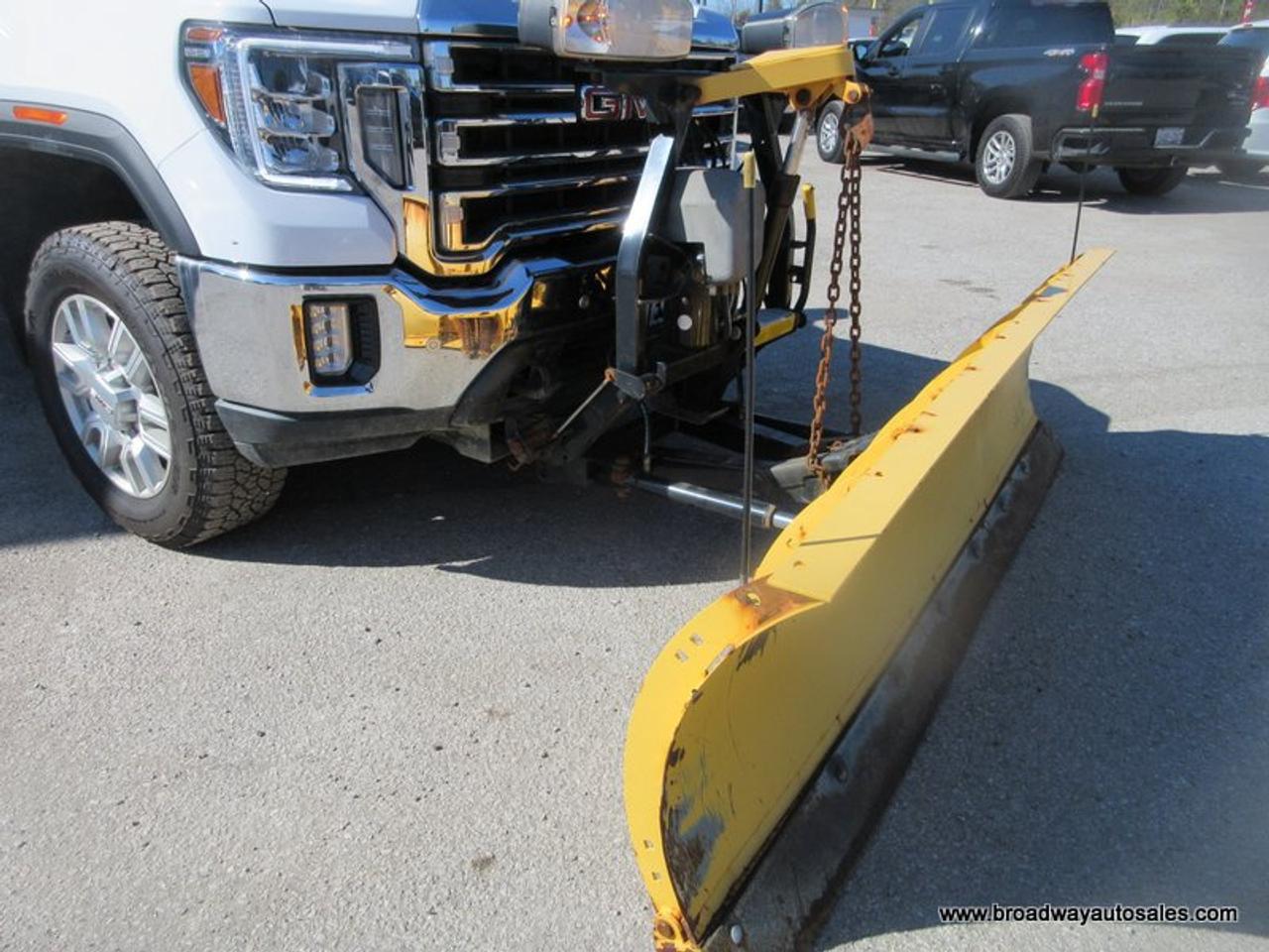 2023 GMC Sierra 2500 3/4 TON SLT-EDITION 5 PASSENGER 6.6L - DURAMAX.. 4X4.. CREW-CAB.. 6.6-BOX.. FISHER-STRAIGHT-PLOW.. LEATHER.. HEATED SEATS & WHEEL.. POWER MIRRORS.. Photo