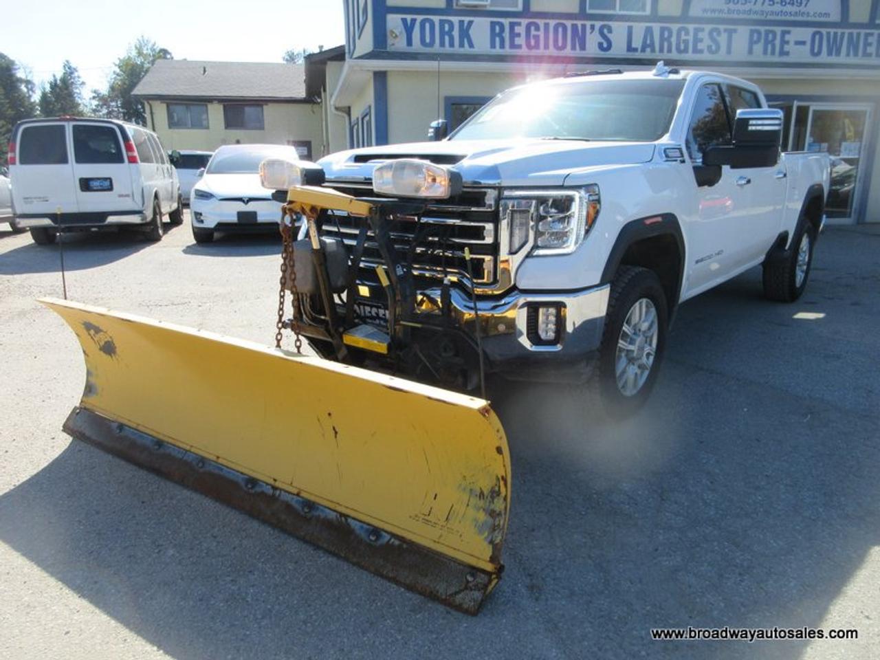 2023 GMC Sierra 2500 3/4 TON SLT-EDITION 5 PASSENGER 6.6L - DURAMAX.. 4X4.. CREW-CAB.. 6.6-BOX.. FISHER-STRAIGHT-PLOW.. LEATHER.. HEATED SEATS & WHEEL.. POWER MIRRORS.. Photo