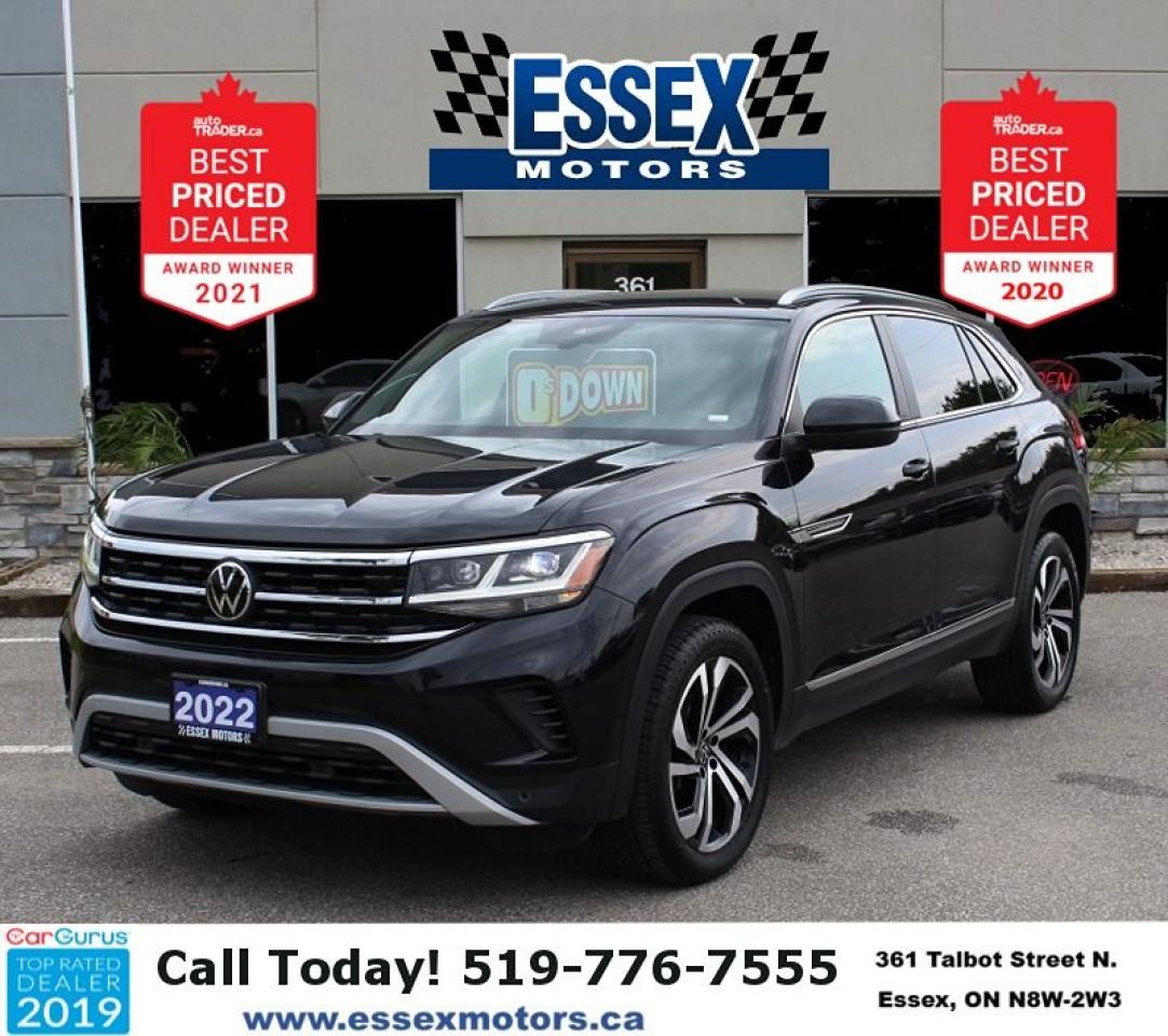 Used 2022 Volkswagen Atlas Highline*AWD*Heated Leather*Moon Roof*CarPlay*Navi for sale in Essex, ON
