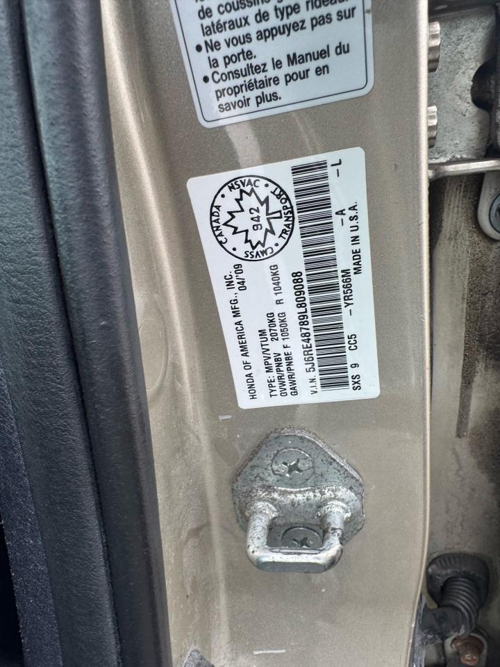 2009 Honda CR-V EX-L, LEATHER, SUNROOF, ONLY 73KMS, CERTIFIED - Photo #18