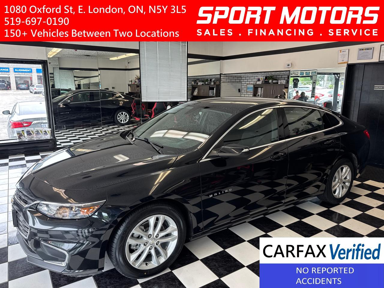 Used 2018 Chevrolet Malibu LT+New Tires+Brakes+Remote Start+CLEAN CARFAX for sale in London, ON