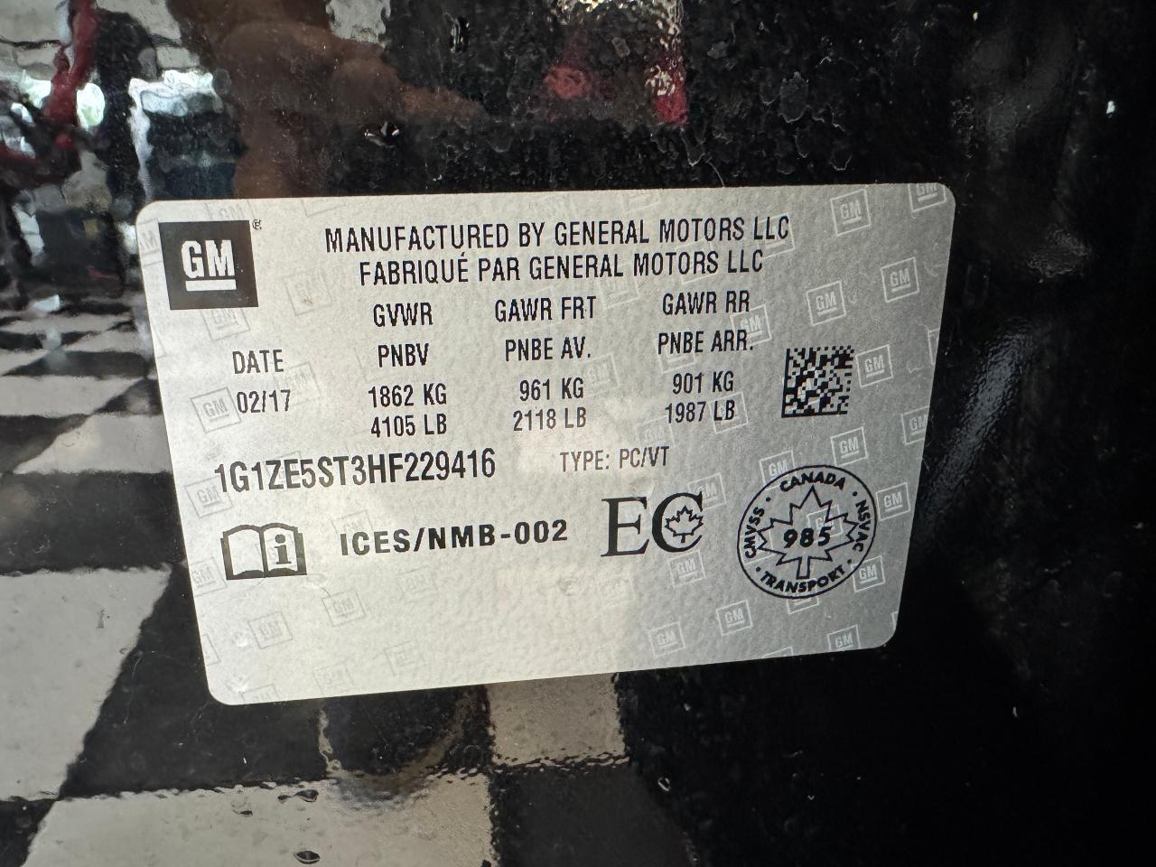2017 Chevrolet Malibu LT+Roof+Blind Spot+Collision Alert+ Photo39
