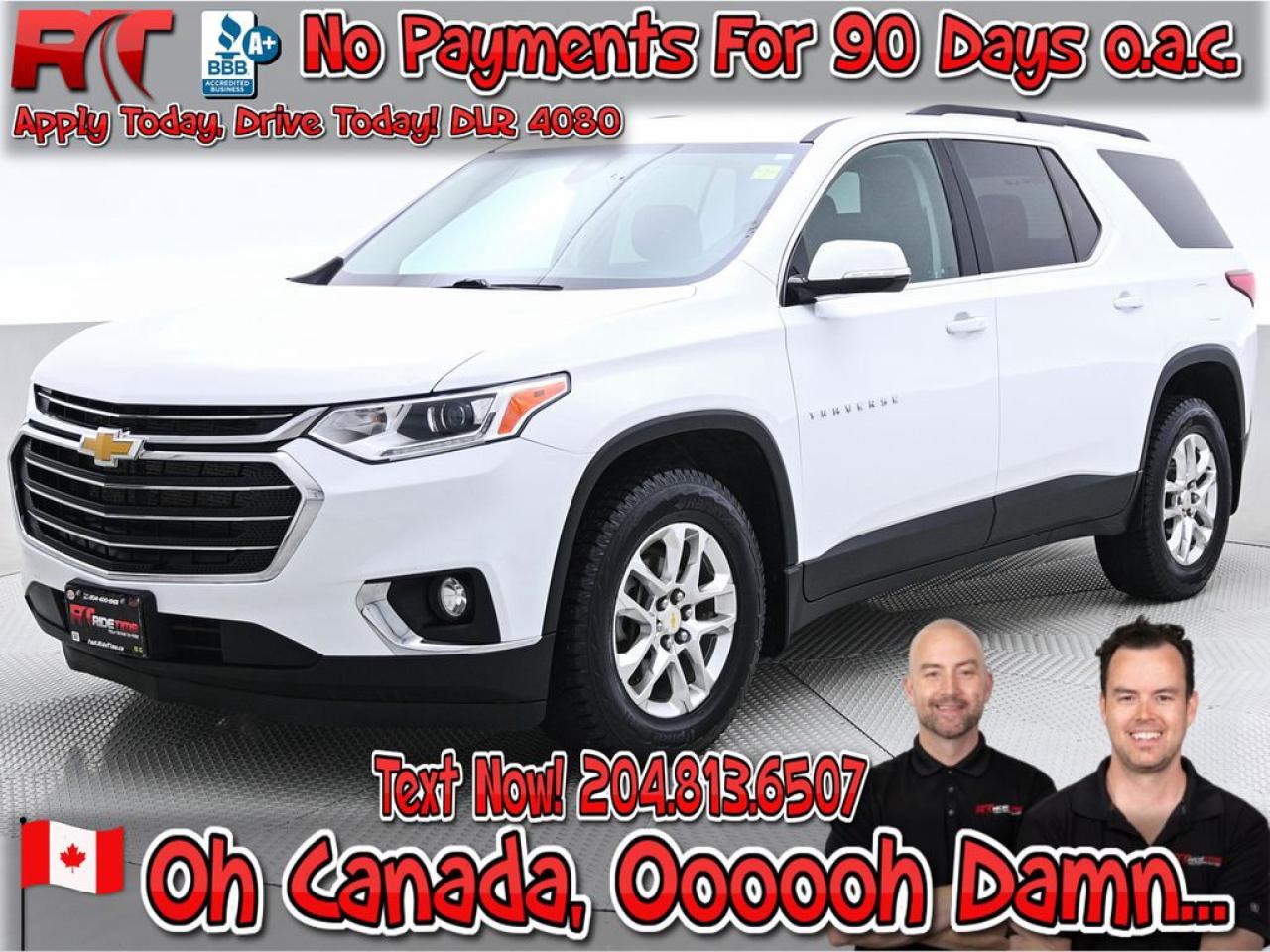 Used 2020 Chevrolet Traverse LT Cloth for sale in Winnipeg, MB