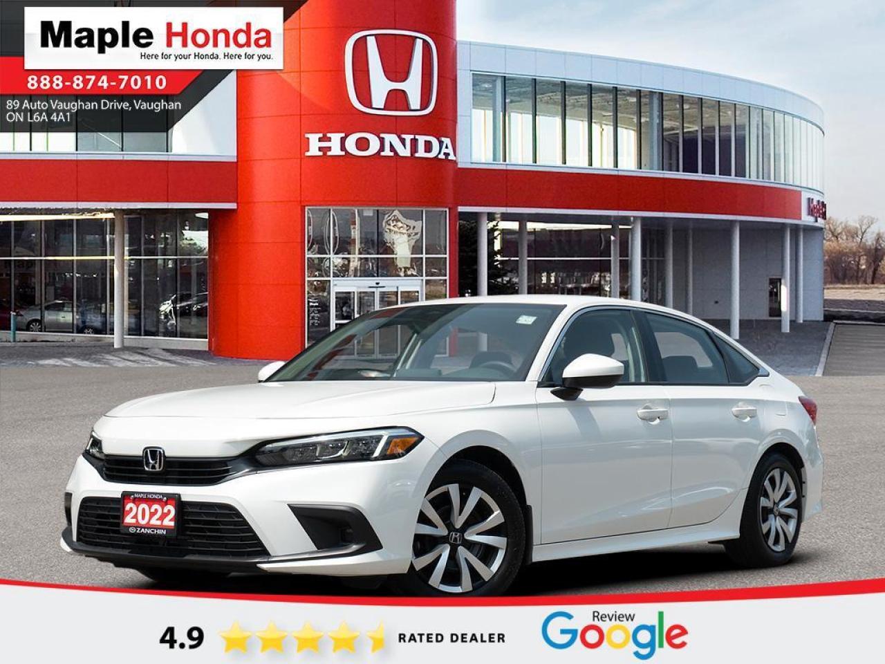Used 2022 Honda Civic Sedan Auto Start| Honda Sensing| Car Play| Android Auto for sale in Vaughan, ON