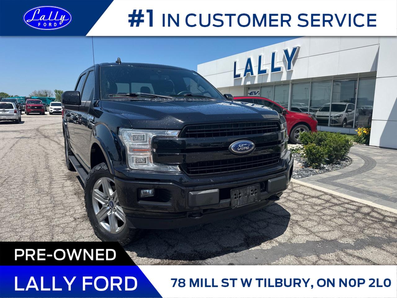 Used 2019 Ford F-150 Lariat 3.5V6, Leather, Local Trade!! for sale in Tilbury, ON
