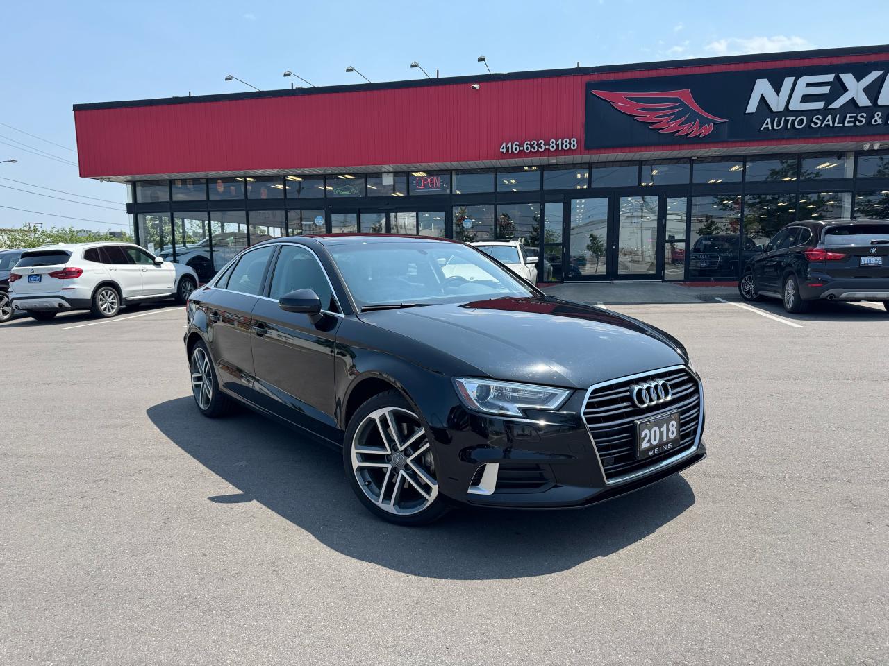 2018 Audi A3 PROGRESSIV AWD LEATHER PANO/ROOF H/SEAT CAMERA