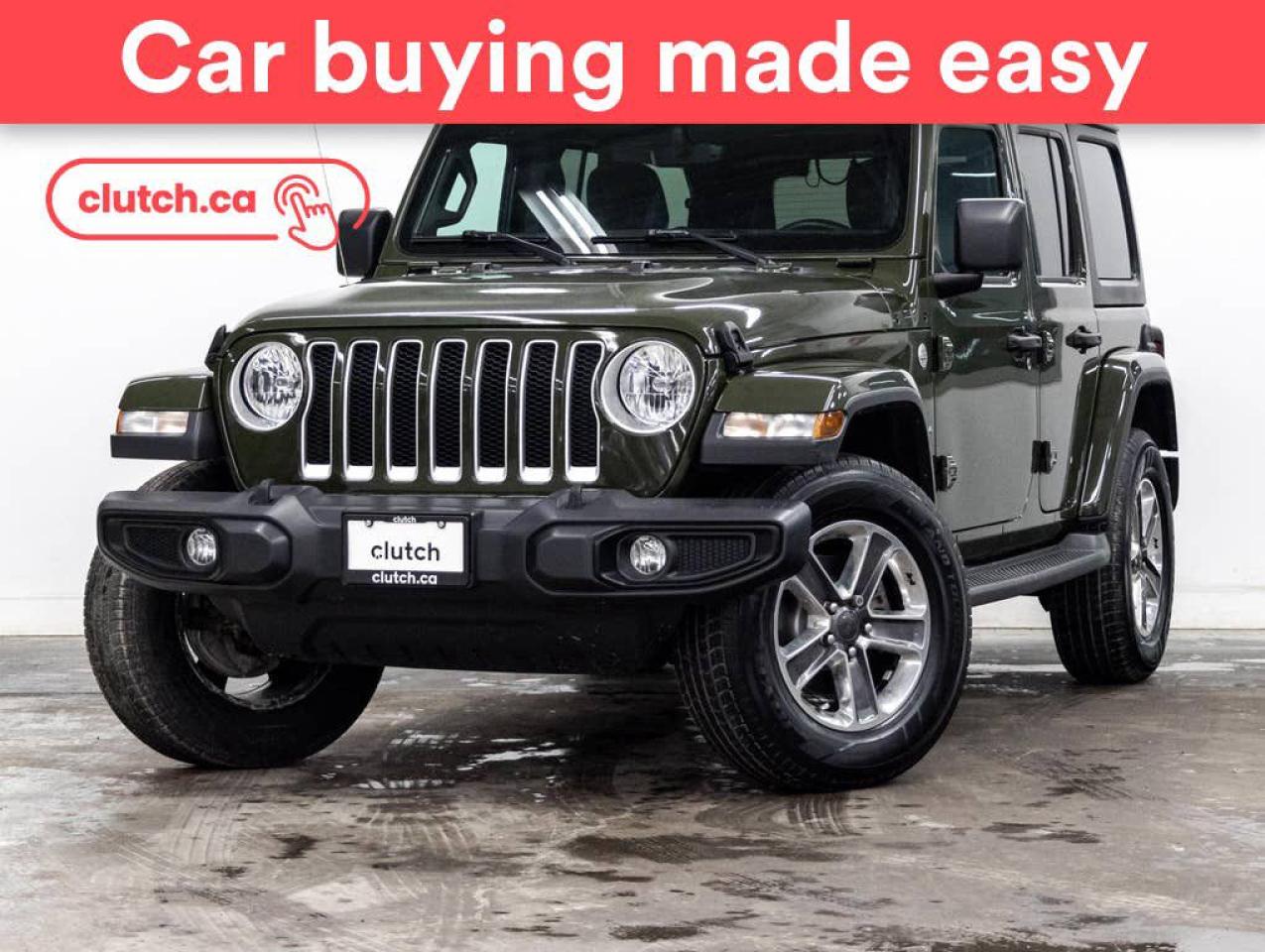 Used 2020 Jeep Wrangler Unlimited Sahara 4X4 w/Apple CarPlay & Android Auto, Heated Front Seats, Backup Cam for sale in Toronto, ON