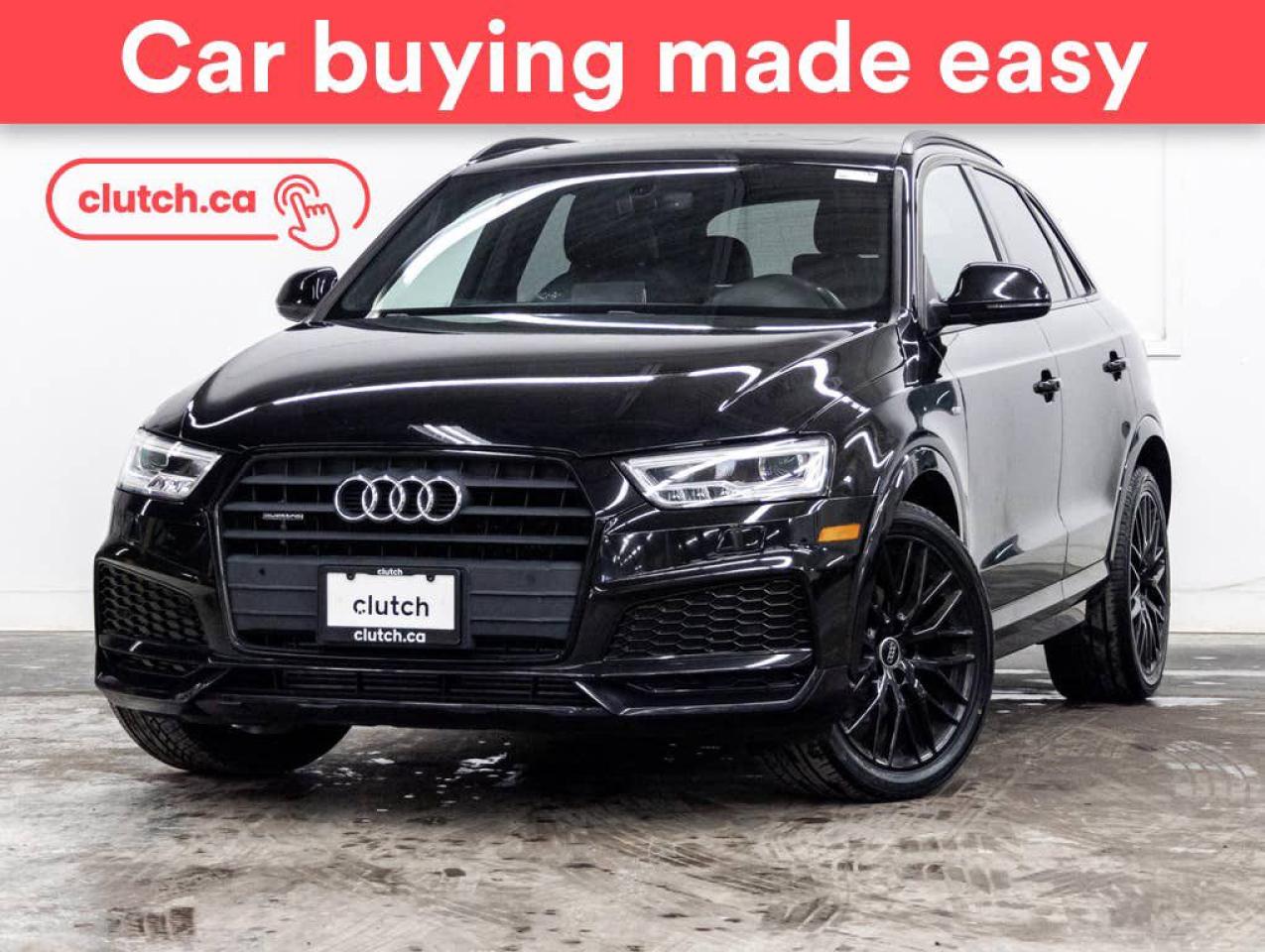 Used 2018 Audi Q3 Technik AWD w/Heated Front Seats, Bluetooth, Rearview Cam for sale in Toronto, ON