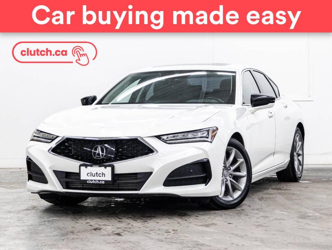 Used 2021 Acura TLX SH-AWD w/ Apple CarPlay & Android Auto, Power Moonroof, Heated Front Seats for sale in Toronto, ON