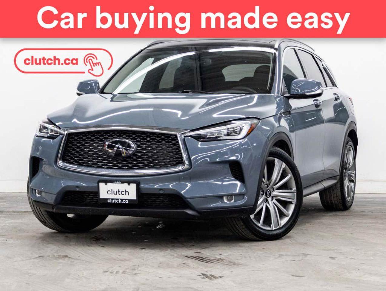 Used 2022 Infiniti QX50 Sensory AWD w/ Apple CarPlay, Nav, Panoramic Moonroof for sale in Toronto, ON
