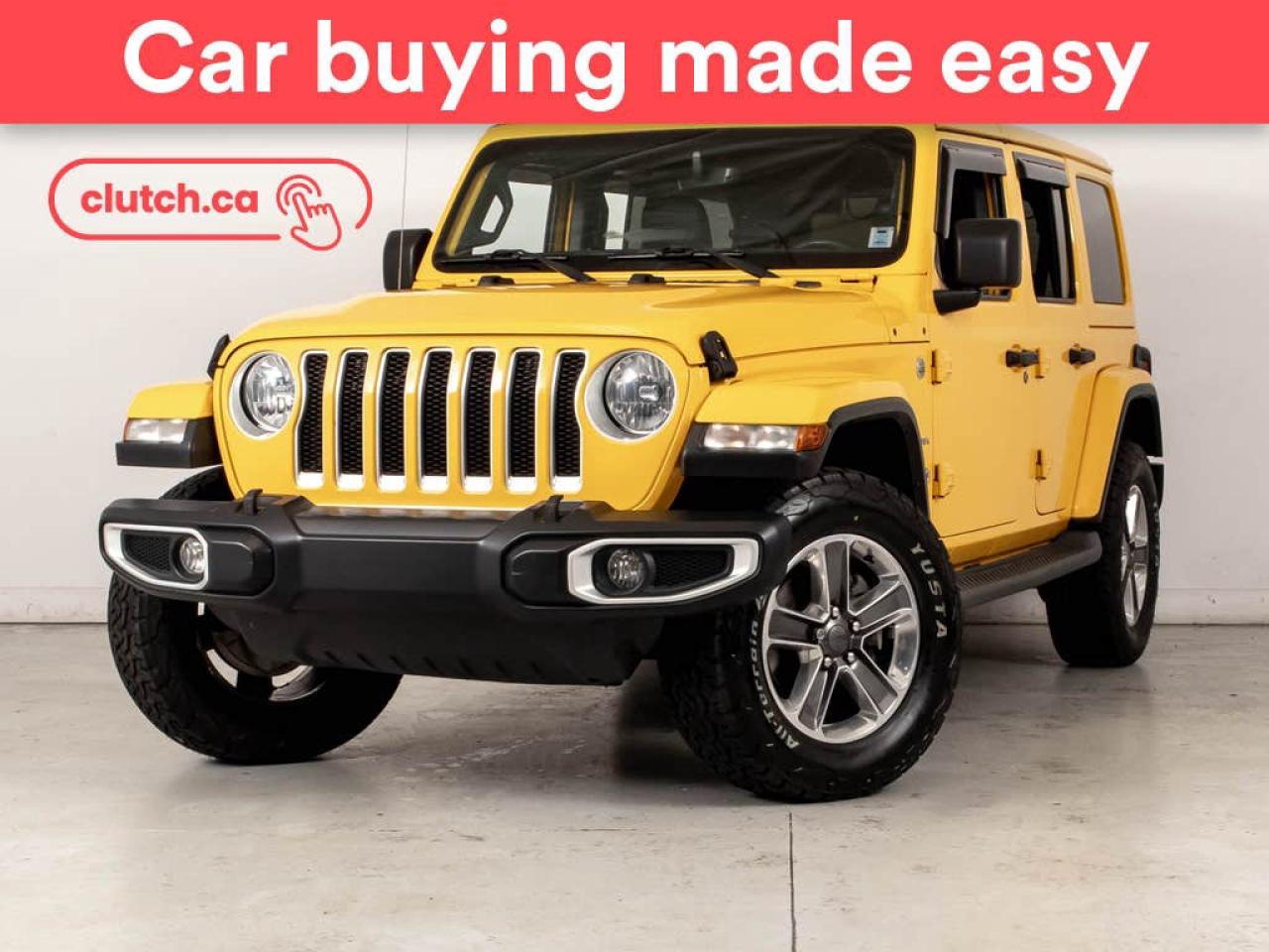 Used 2019 Jeep Wrangler Unlimited Sahara 4WD w/ Apple CarPlay, Nav, Rearview Cam for sale in Bedford, NS