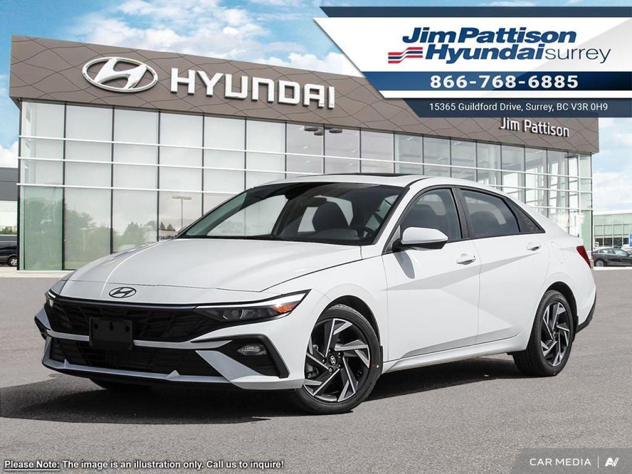 New 2025 Hyundai Elantra Preferred IVT w-Tech Pkg for sale in Surrey, BC