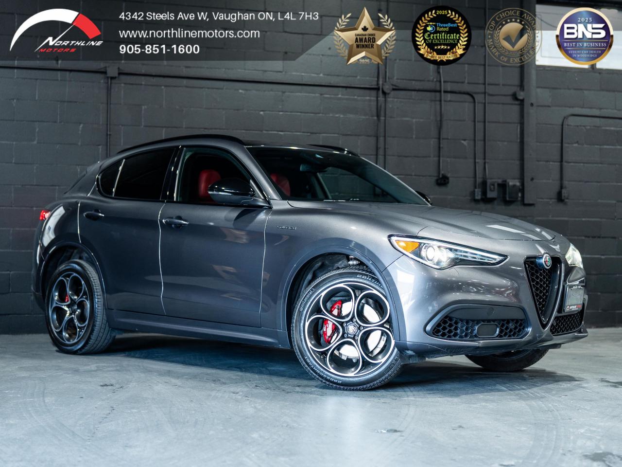 Used 2022 Alfa Romeo Stelvio Veloce/HARMEN K/NAV/1OWNER/CLEAN CARFAX for sale in Vaughan, ON